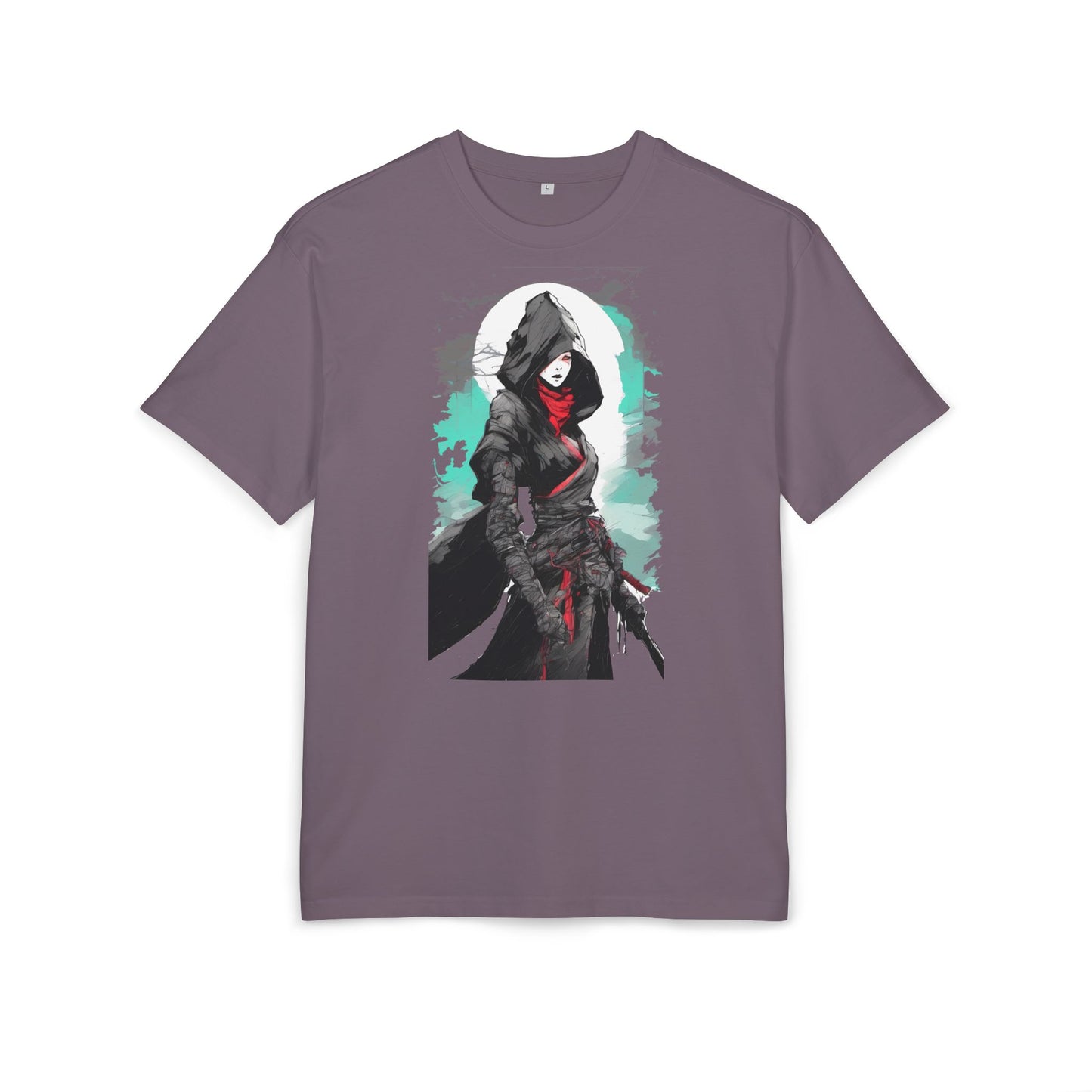 Hooded Warrior Oversize Tee | Unisex Graphic Shirt | Comfortable Casual Wear | Perfect for Comic Con, Gift for Gamers, Streetwear Fashion