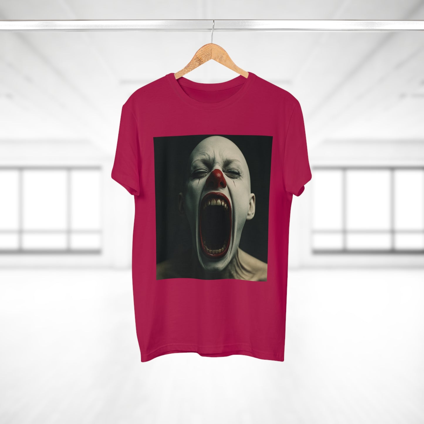 Creepy Clown Graphic T-Shirt, Scary Shirt for Halloween, Horror Movie Fans, Unique Gift for Him, Unisex Casual Wear