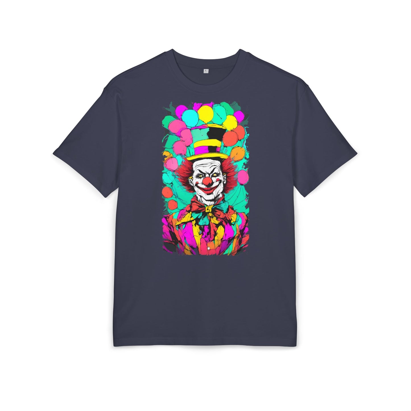 Colorful Clown Graphic Unisex Oversize Tee | Fun Wear, Festival Outfit, Circus Theme, Unique Gift, Statement Shirt