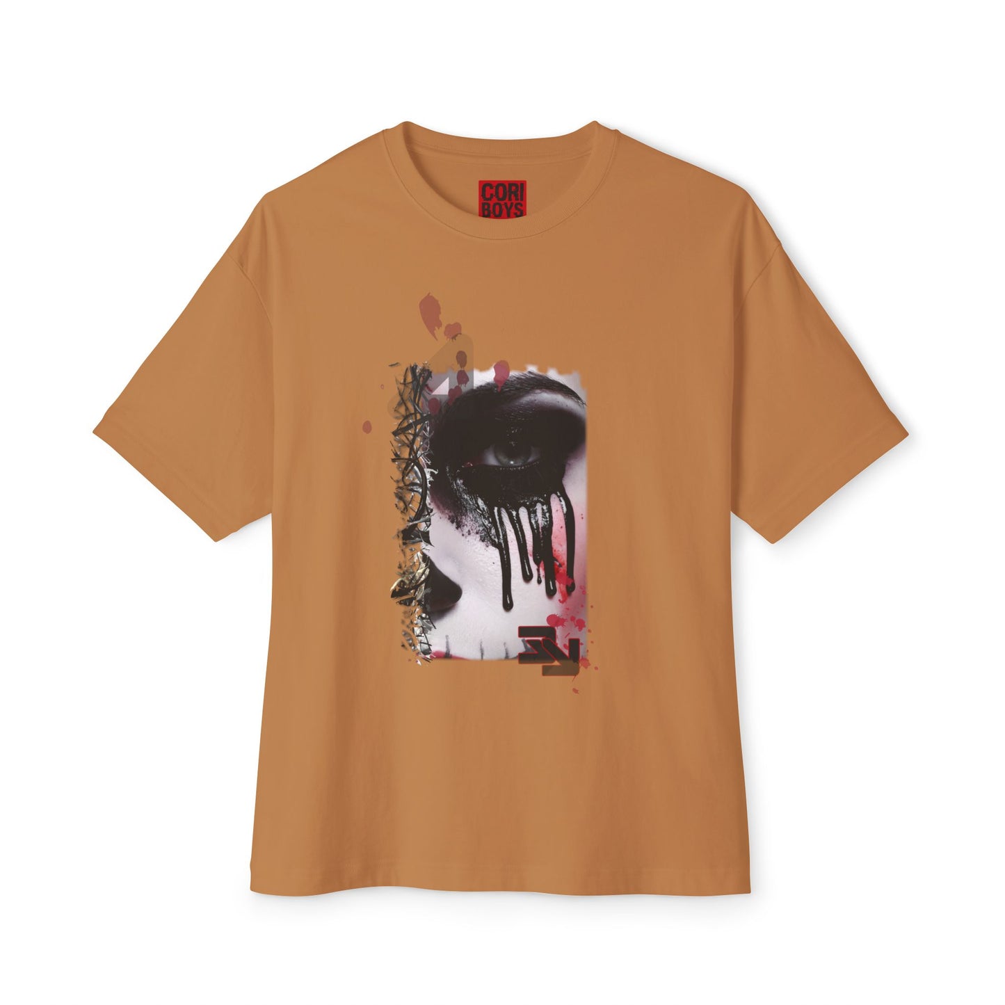 Chic Oversized Graphic Tee - Edgy Art Shirt, Casual Everyday Wear, Fashion Statement, Gift for Art Lovers, Unisex Street Style