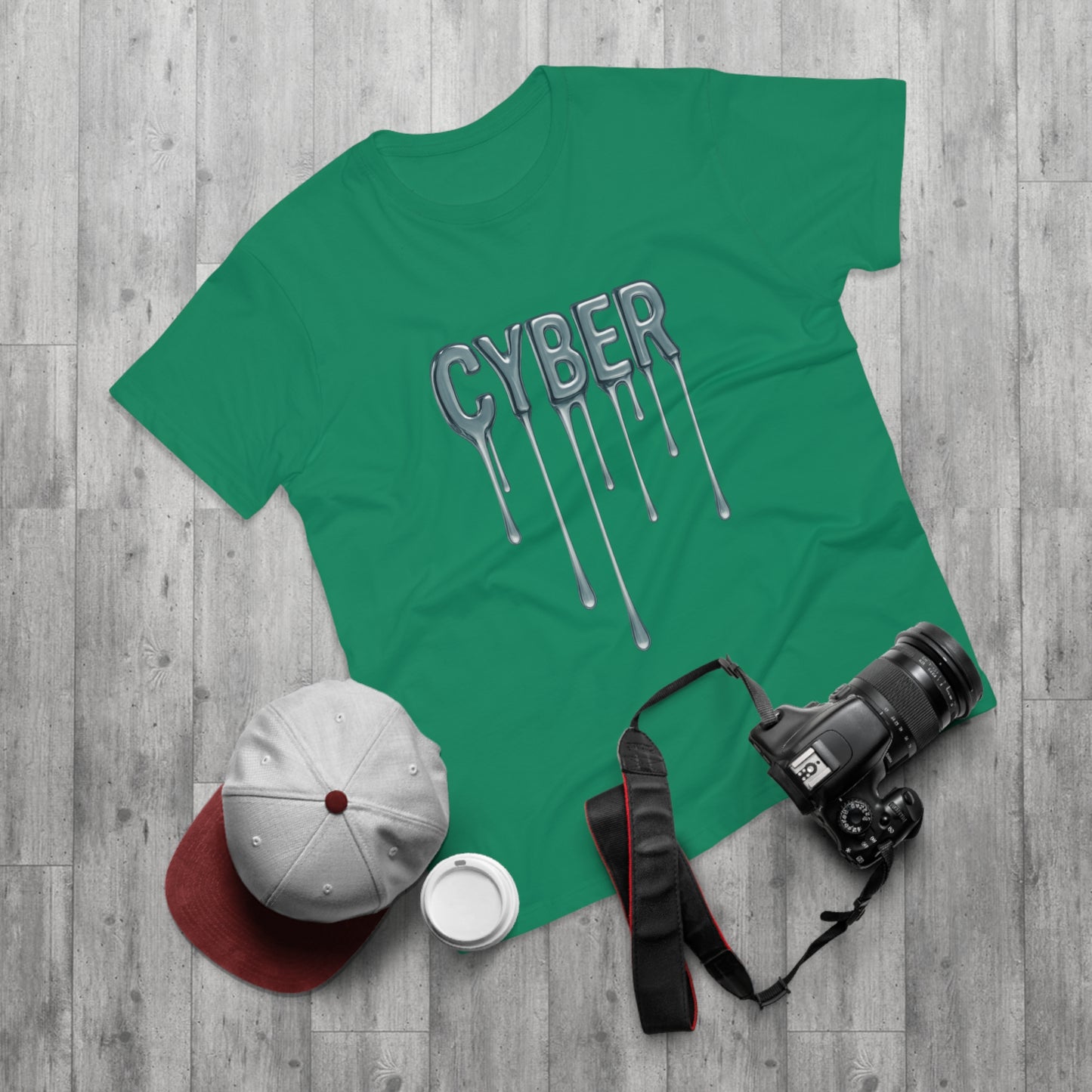 Cool Drippy Cyber T-Shirt, Unisex Graphic Tee, Casual Wear, Tech Enthusiast Gift, Trendy Streetwear for All Occasions
