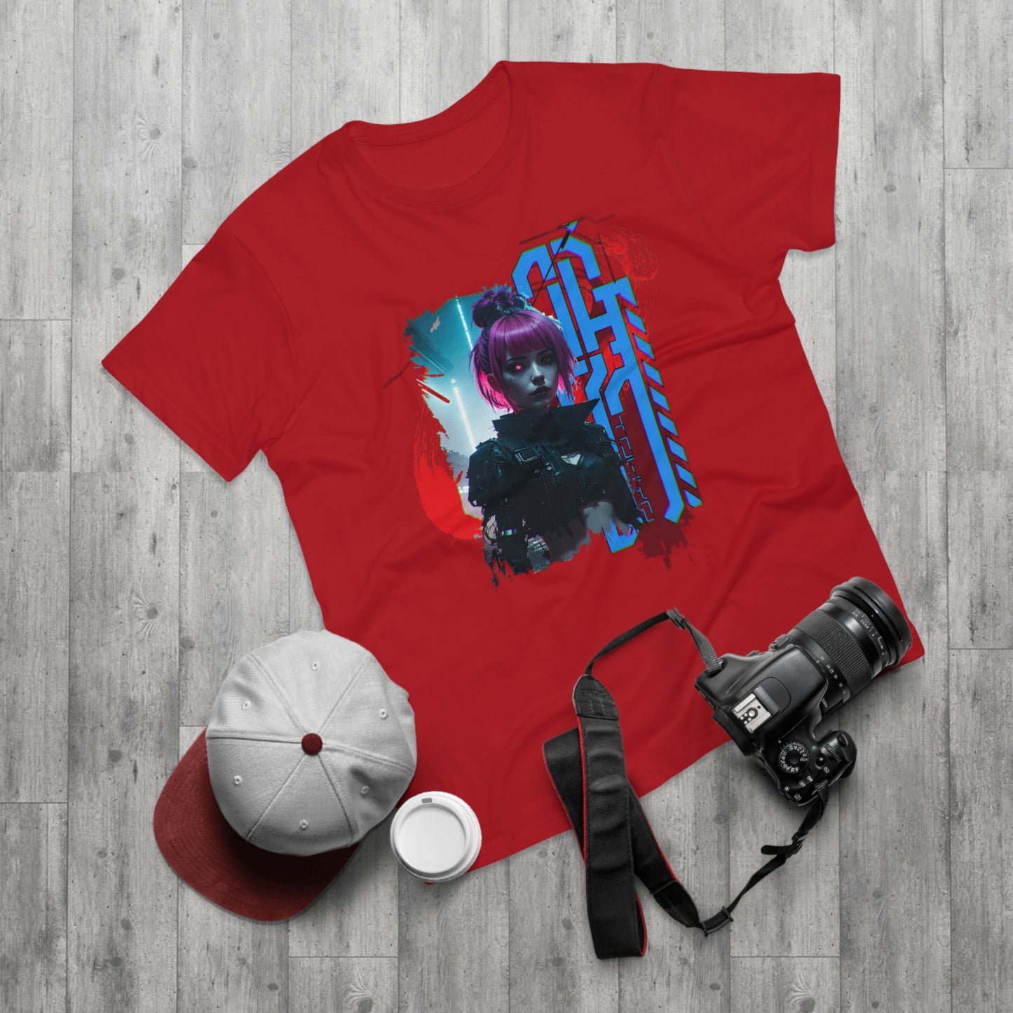 Cyberpunk Art Unisex T-Shirt, Streetwear Tee, Graphic Shirt, Gift for Him, Festival Apparel, Tech-Inspired Fashion