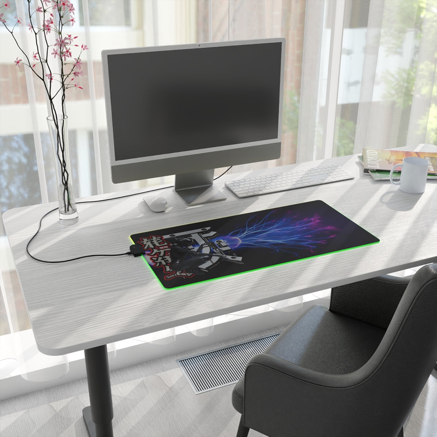 LED Gaming Mouse Pad – Electric Ninja Design for Gamers