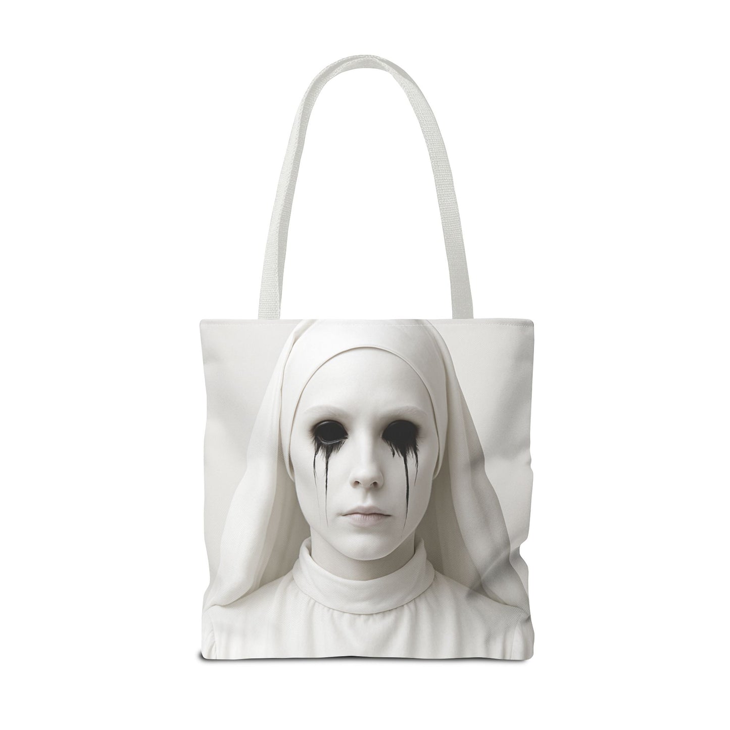 Eerie Art Tote Bag, Creepy Canvas Bag, Gothic Handbag, Unique Gift for Halloween, Spooky Decor, Horror Lover Accessories