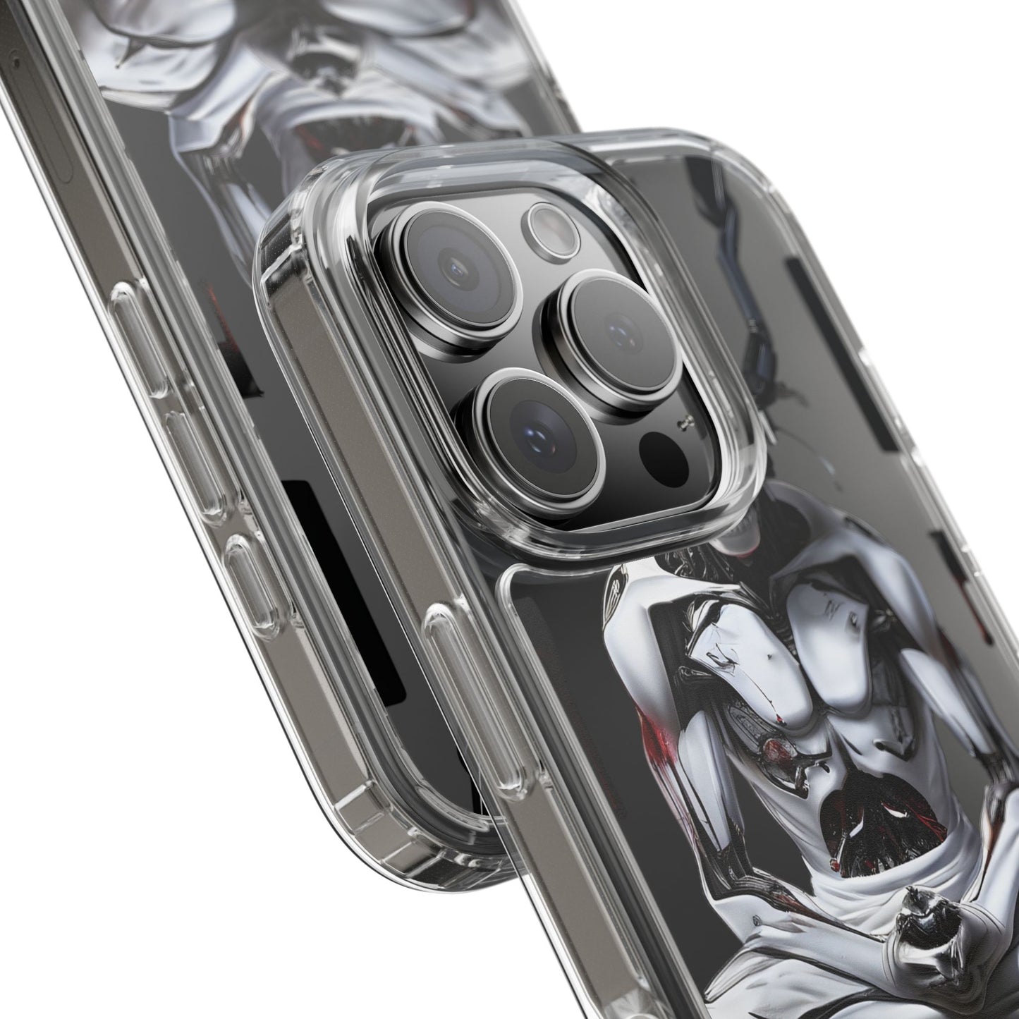 Clear Phone Cases with Cyber Design