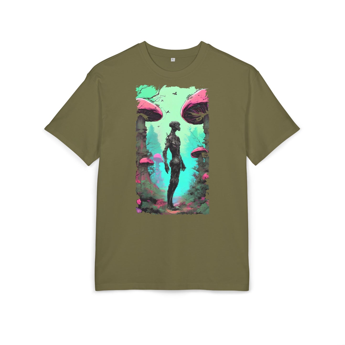 Psychedelic Mushroom Tee, Unisex Oversize Shirt, Trendy Graphic T-shirt, Casual Wear, Festival Attire, Unique Gifts