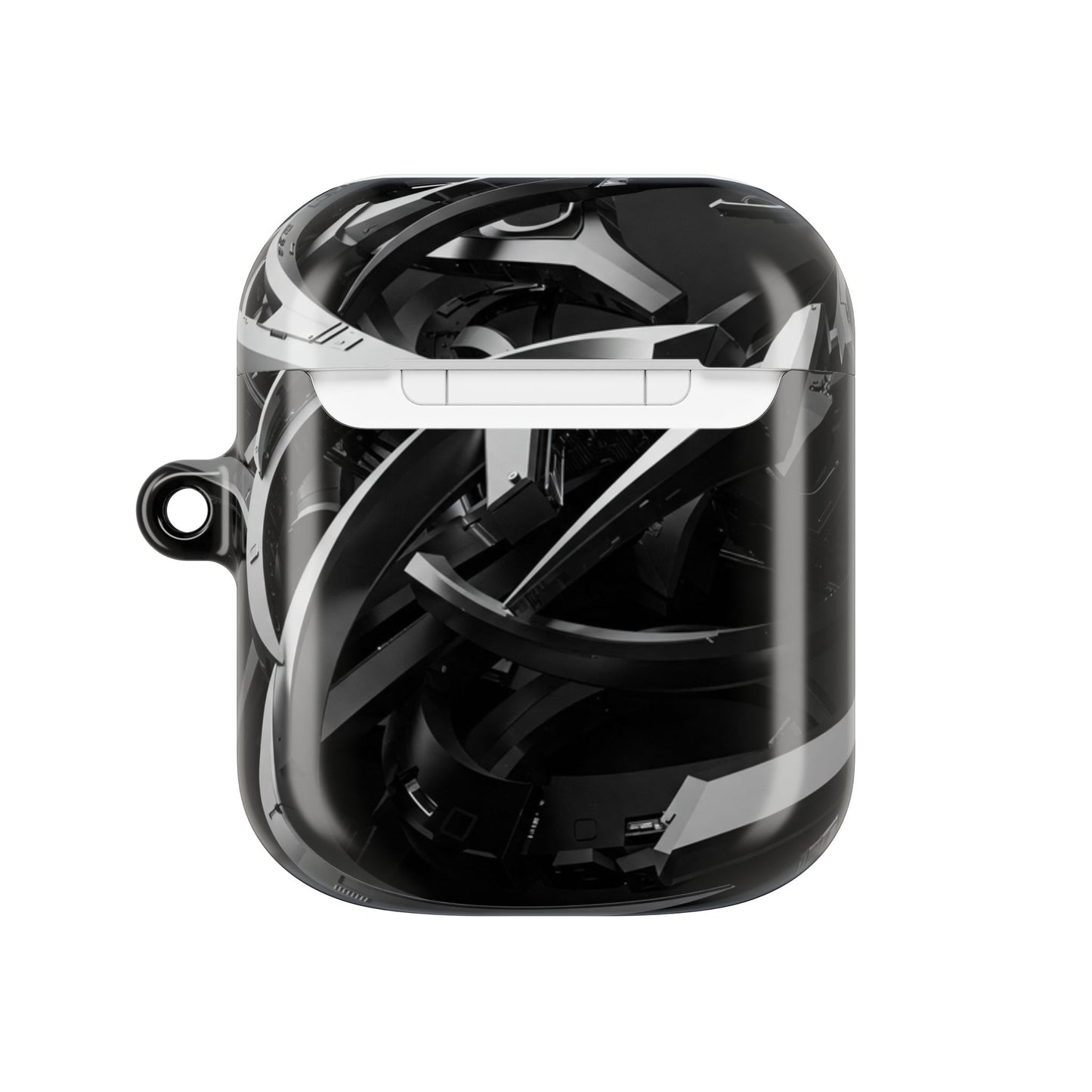 Futuristic AirPod Case with Tech-Inspired Design, Cyberpunk AirPods Holder, Stylish Accessory for Music Lovers, Gift for Gamers