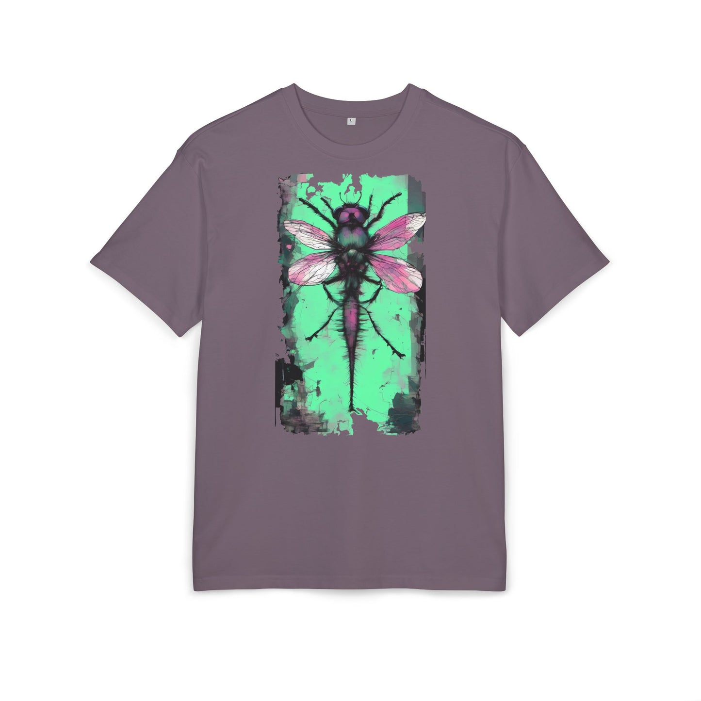 Botanical Dragonfly Tee - Nature-Inspired Unisex Oversized Shirt, Boho Style, Eco-Friendly Gift, Relaxed Summer Top, Unique Graphic Tee