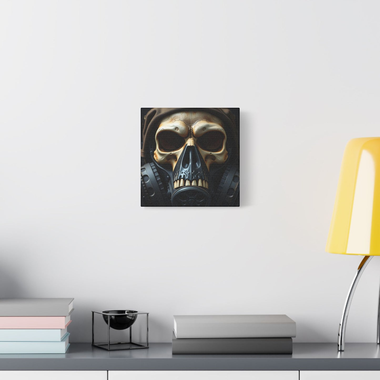 Gothic Skull Wall Art, Edgy Home Decor, Unique Gift, Fantasy Artwork, Statement Piece, Industrial Style