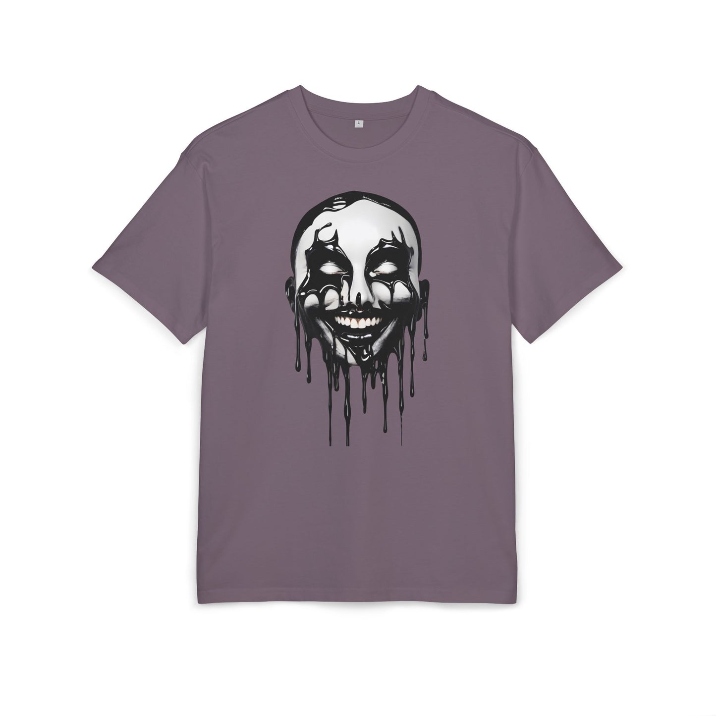 Gothic Graffiti Oversized Tee - Trendy Streetwear, Unisex Fashion Shirt, Edgy Graphic Tee, Perfect for Halloween, Casual Wear