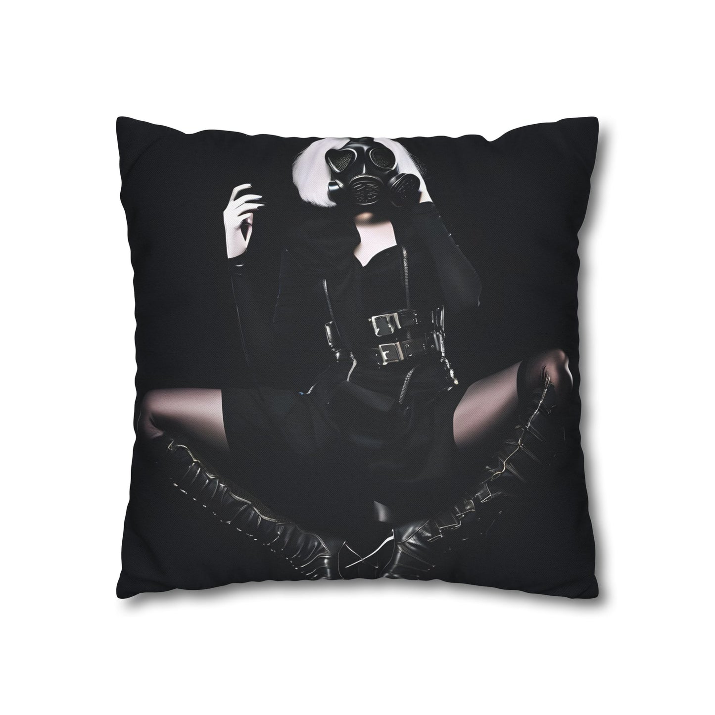 Gothic Glam Pillows, Square Cushion Covers, Elegant Home Decor, Statement Throw, Dark Aesthetic Gifts, Modern Bedroom Accent