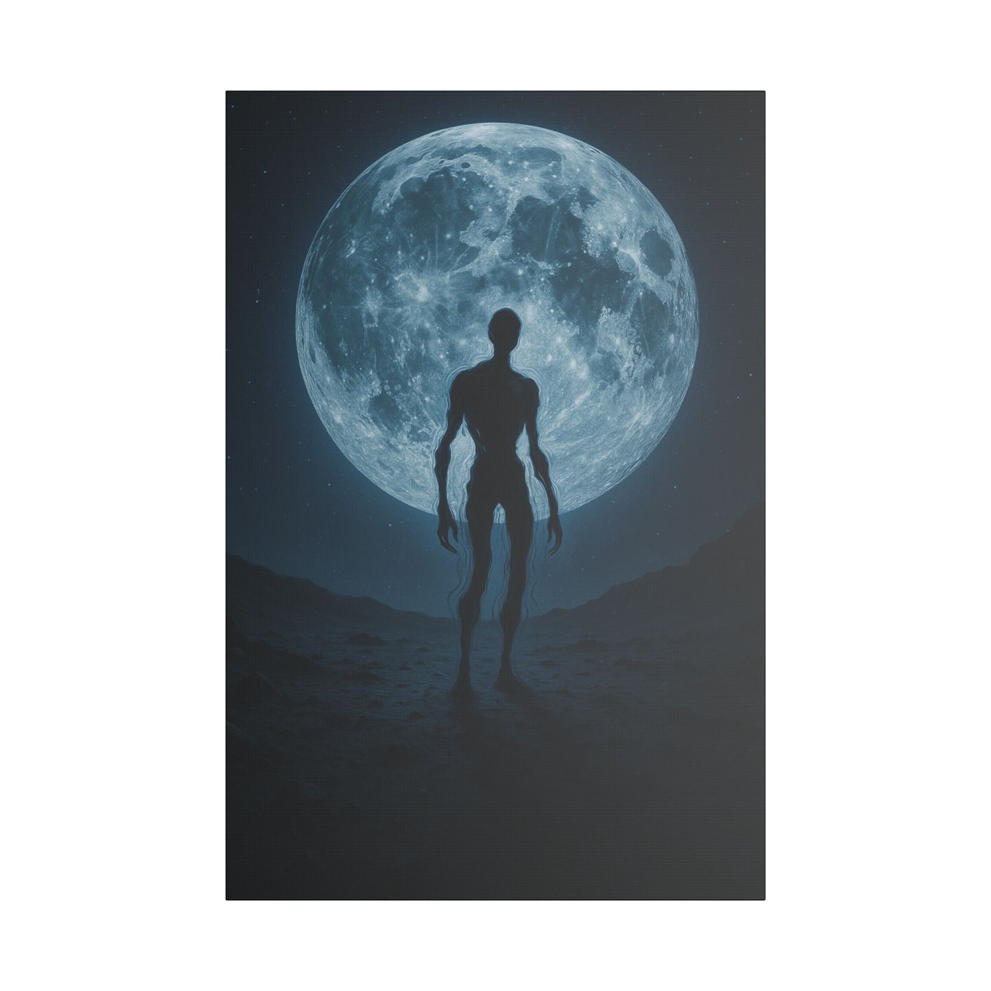 Mysterious Stretched Canvas Art, Wall Decor, Gothic Home Decor, Halloween Decorations, Unique Gift, Dark Art