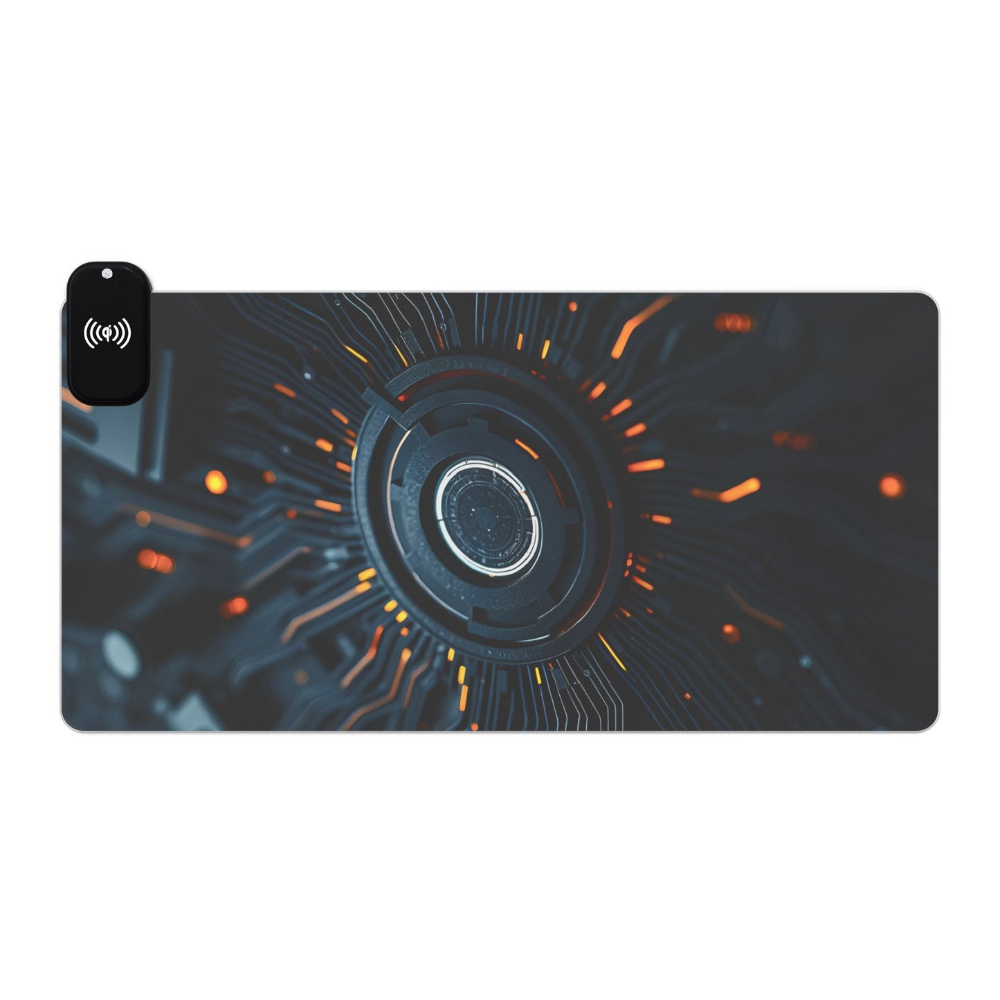 LED Wireless Gaming Mouse Pad with Charging, RGB Gaming Accessory, Desk Essentials for Gamers, Perfect for Gifts, Esports Gear