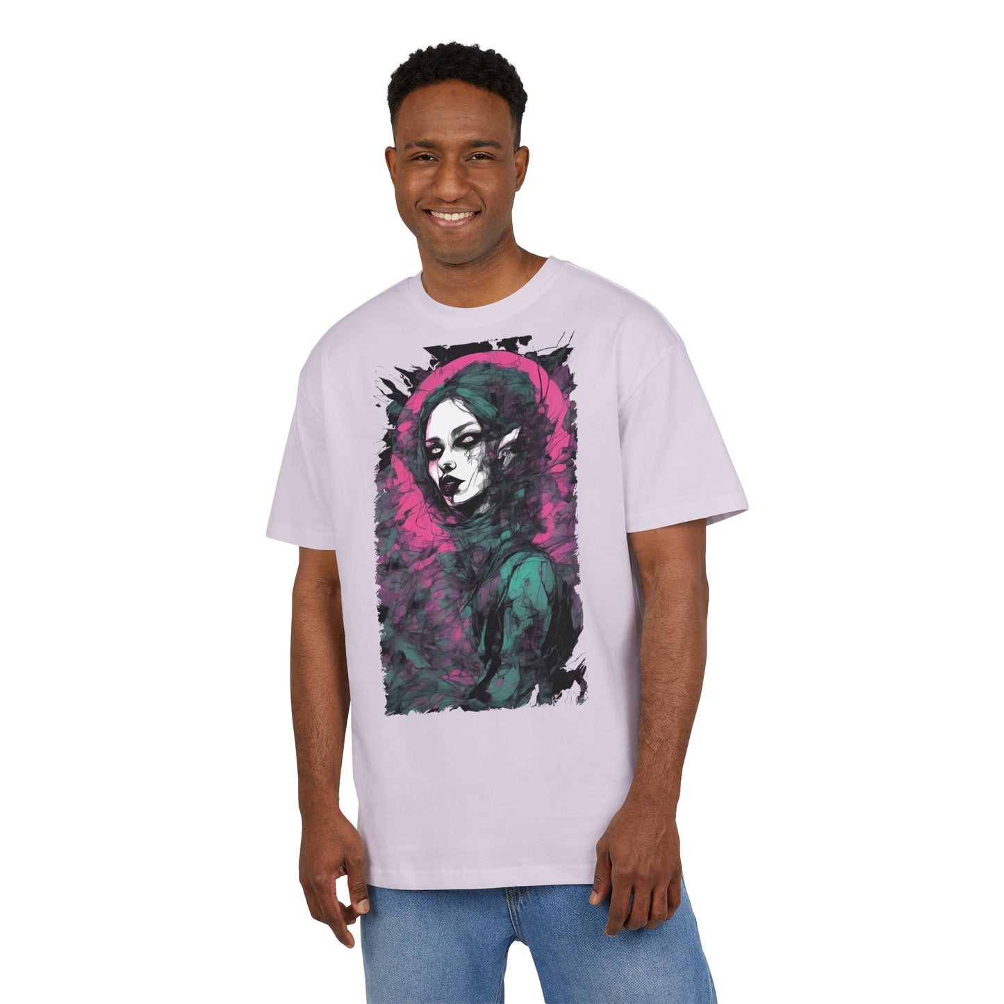 Artistic Heavy Oversize Tee, Vintage Style Shirt, Trendy Graphic Tee, Casual Streetwear, Unique Alternative Apparel