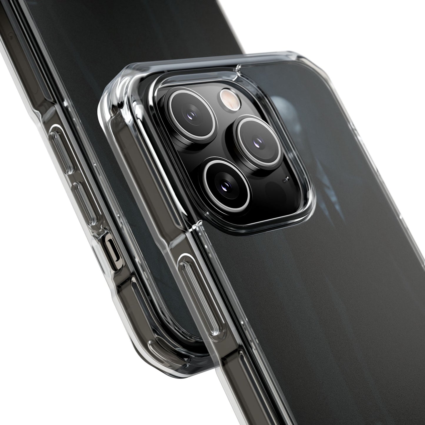 Sleek Phone Case with Minimalist Horror Design of Slenderman, Slim Protective Case, Unique Gift for Horror Lovers, Clear Impact-Resistant Case