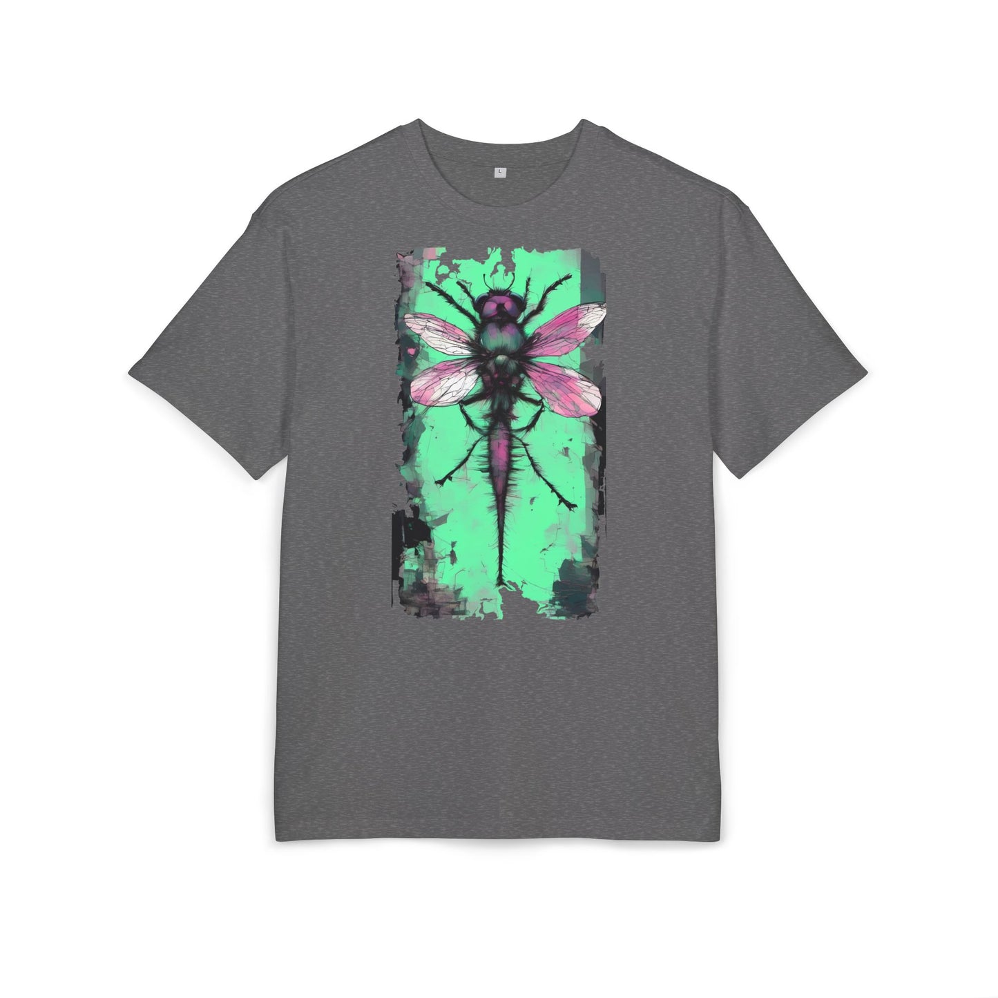 Botanical Dragonfly Tee - Nature-Inspired Unisex Oversized Shirt, Boho Style, Eco-Friendly Gift, Relaxed Summer Top, Unique Graphic Tee