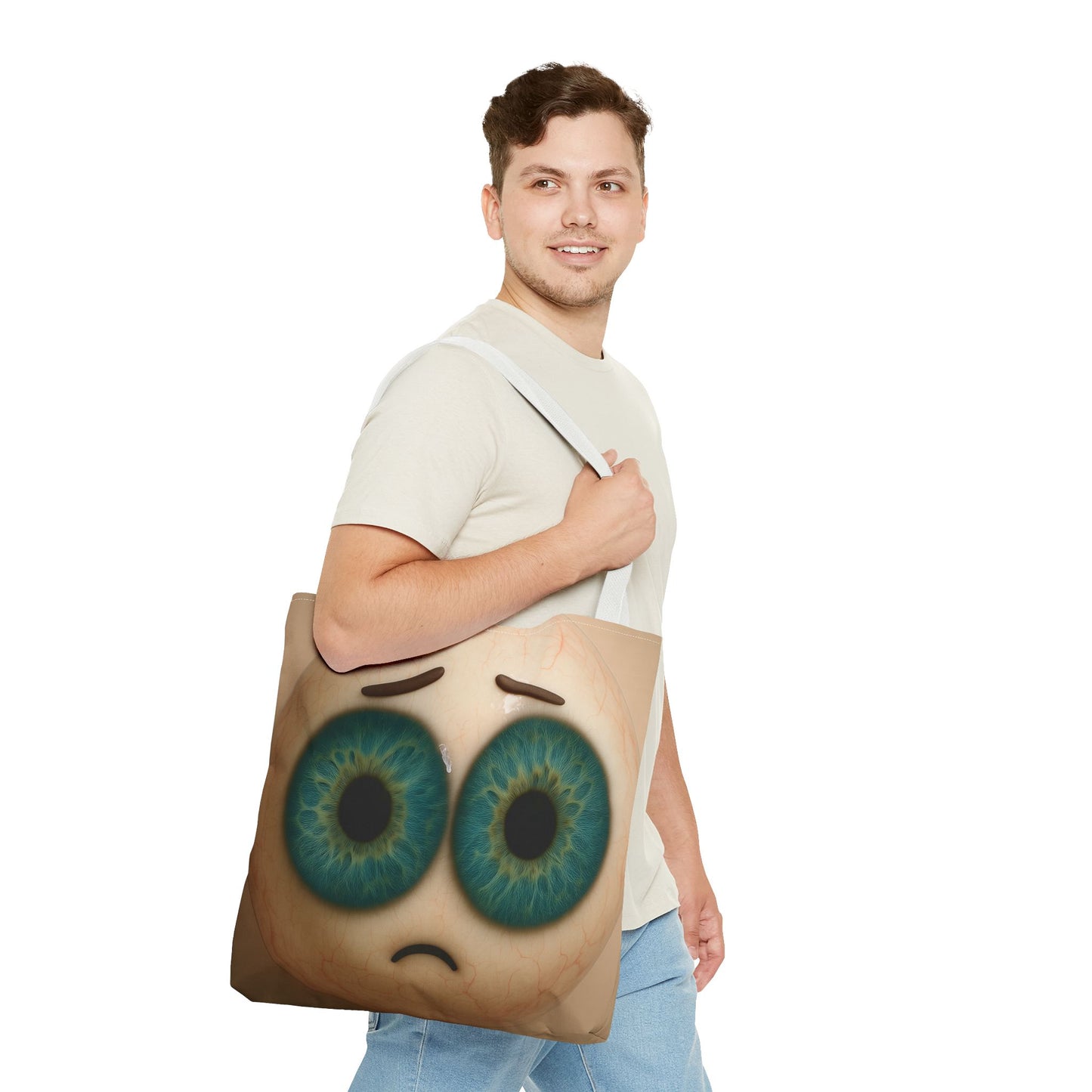 Whimsical Eyes Tote Bag - Quirky Art for Everyday Use, Eco-Friendly Shopping, Gift Idea, Statement Purse, Halloween Accessory