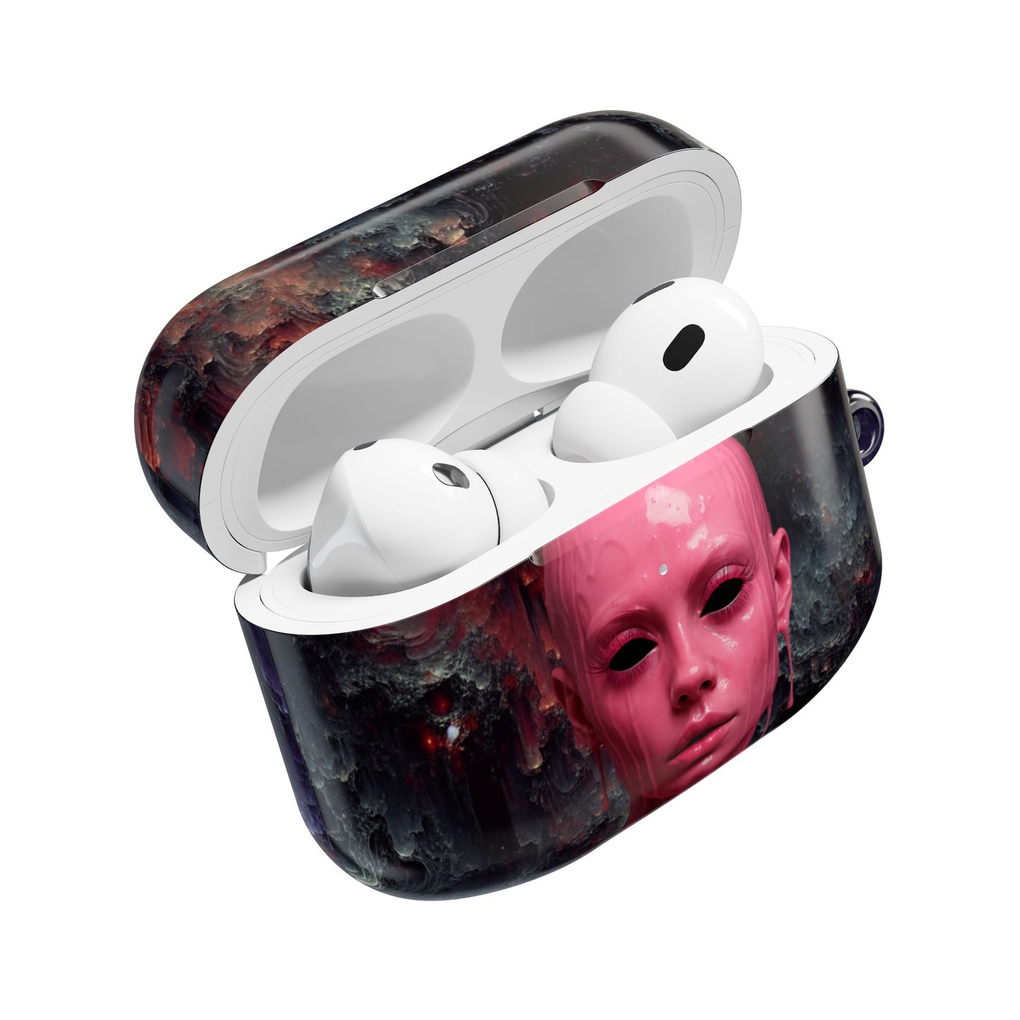 Dark AirPod Case - Horror-Inspired Accessory, Perfect for Goths, Tech Lovers, and Gift Givers, Space Decor, Unique Design