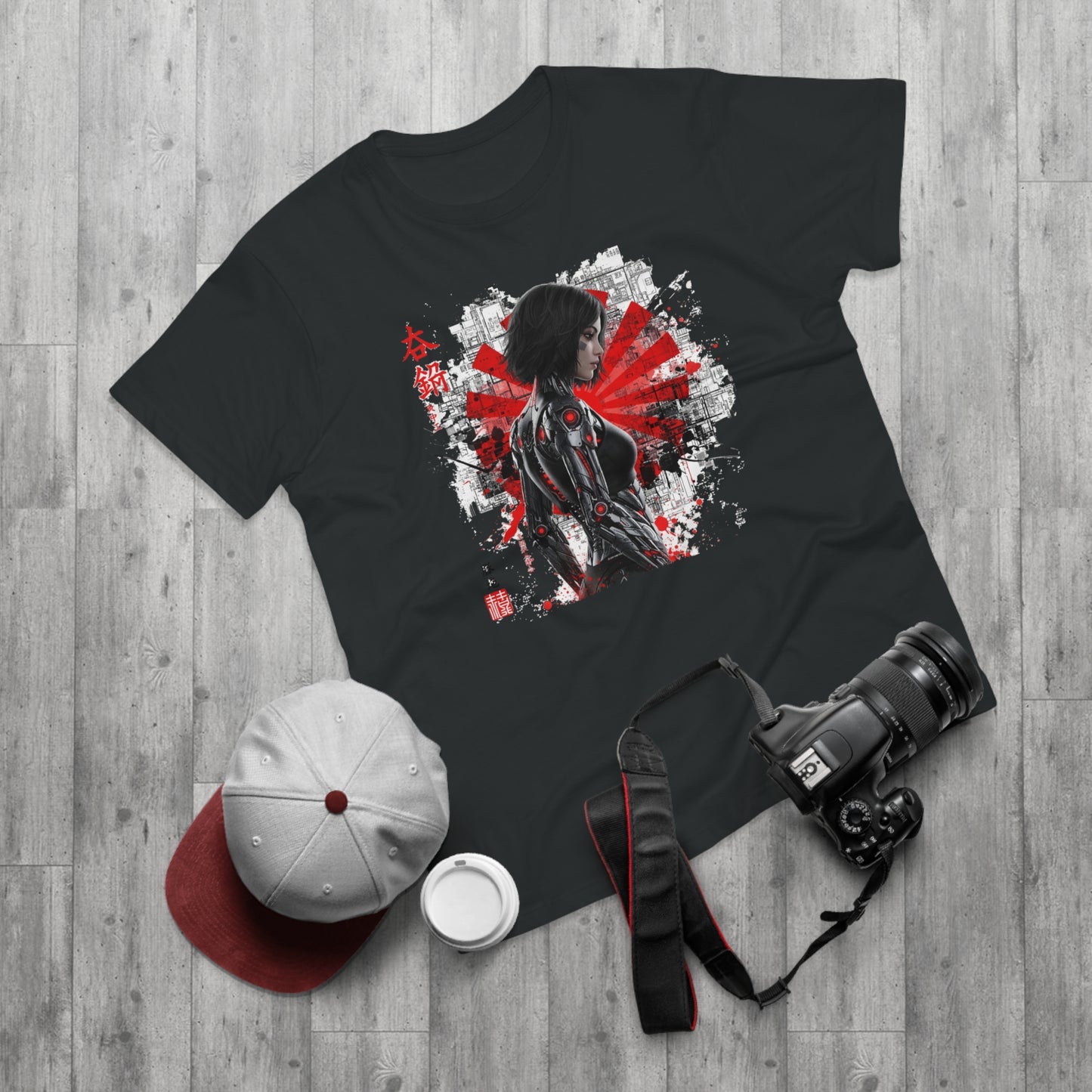 Cyber Samurai Graphic T-Shirt, Unisex Graphic Tee, Anime Shirt, Japanese Art T-Shirt, Gift for Nerds, Cosplay Apparel