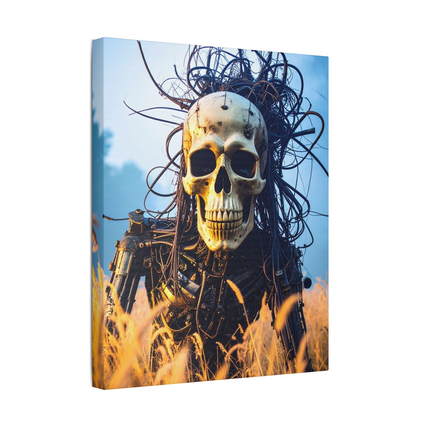 Stylish Skull Wall Art Canvas, Edgy Home Decor, Perfect for Halloween, Gothic Themed Room, Unique Gift Idea, Art Lover's Collection