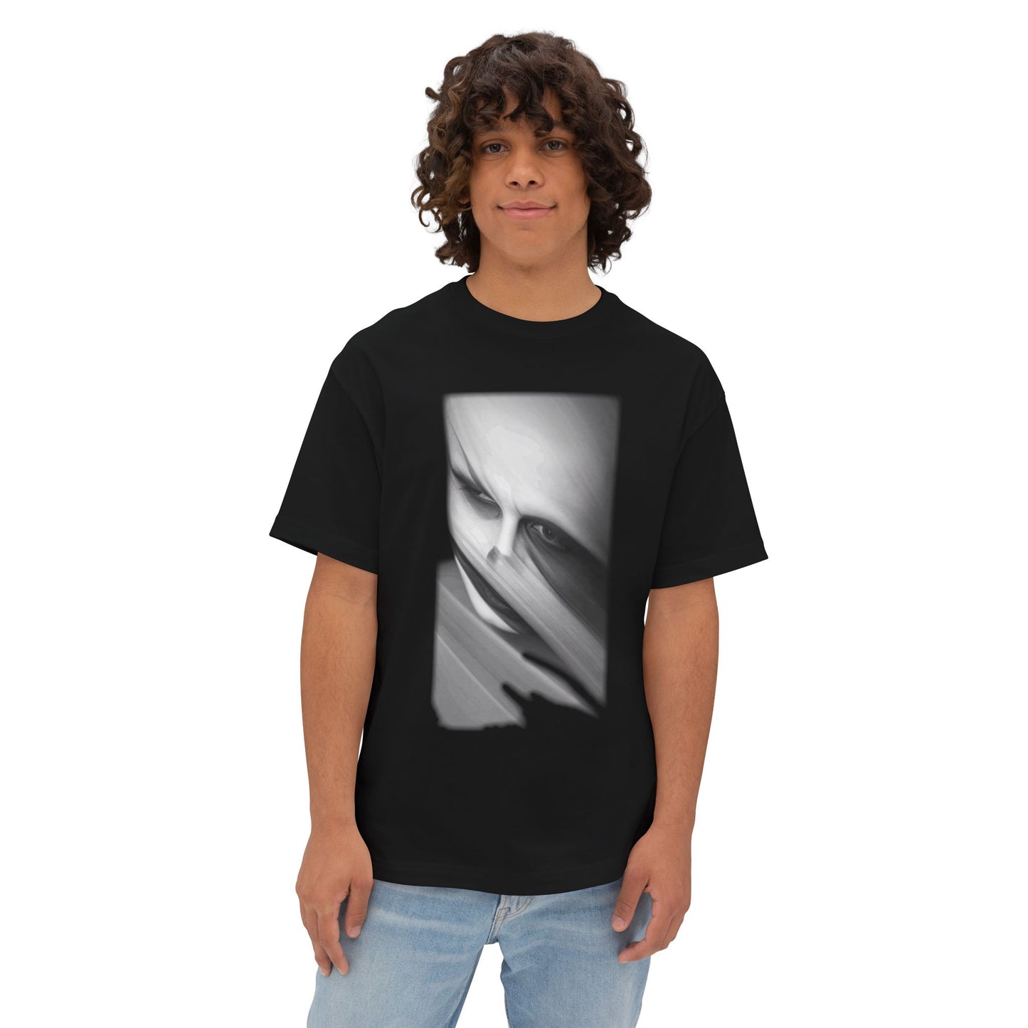 Artistic Unisex Oversized Tee, Trendy Streetwear Top, Graphic Tee for Casual Wear, Aesthetic Gift for Art Lovers, Fashion Statement Shirt