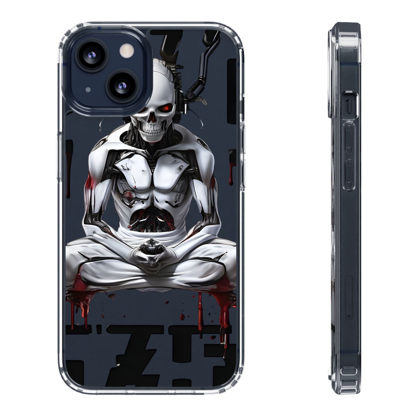 Clear Phone Cases with Cyber Design