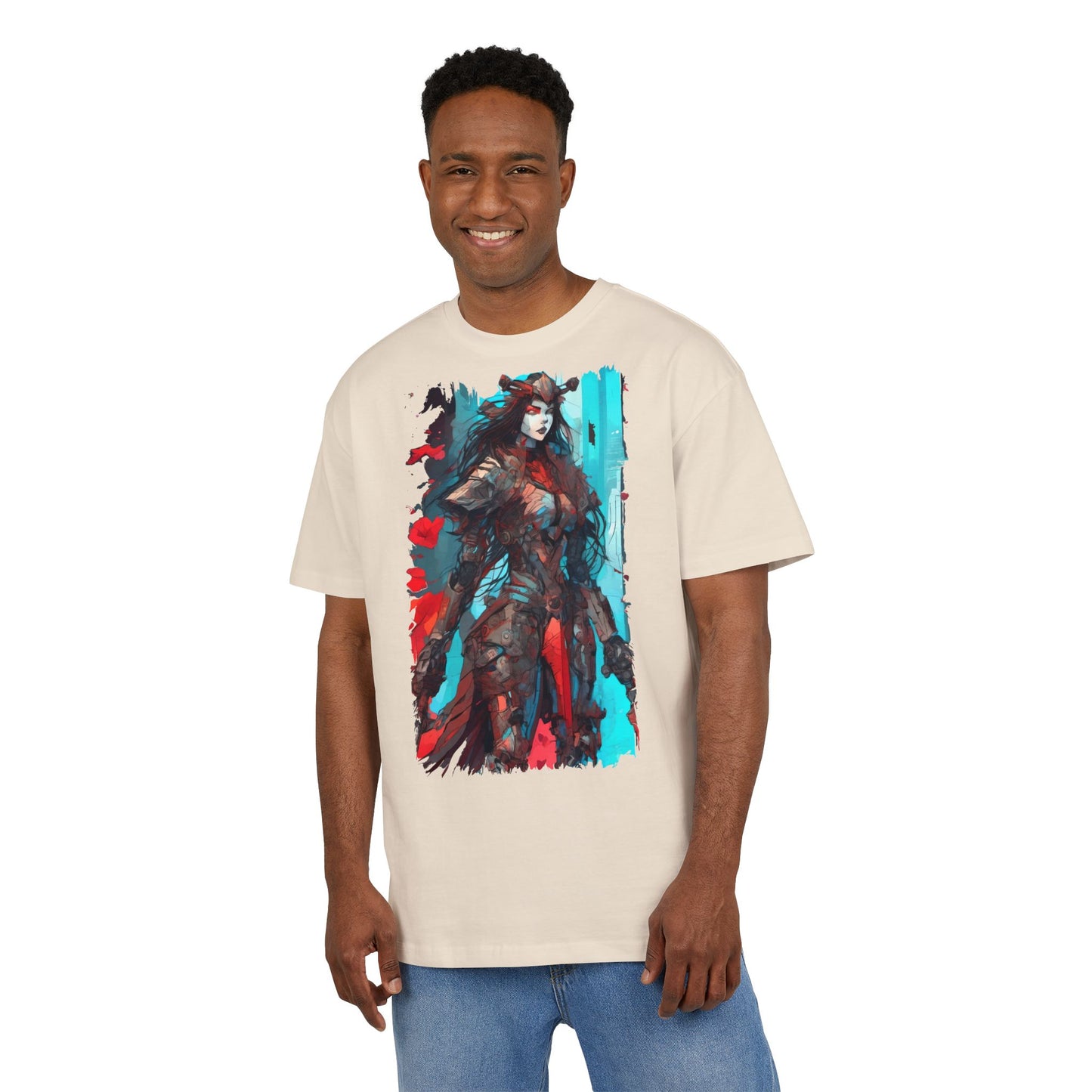 Stylish Graphic Oversize Tee with Fantasy Art, Unisex Casual Shirt, Anime Inspired Tee, Unique Gift for Gamers, Comfortable Everyday Wear