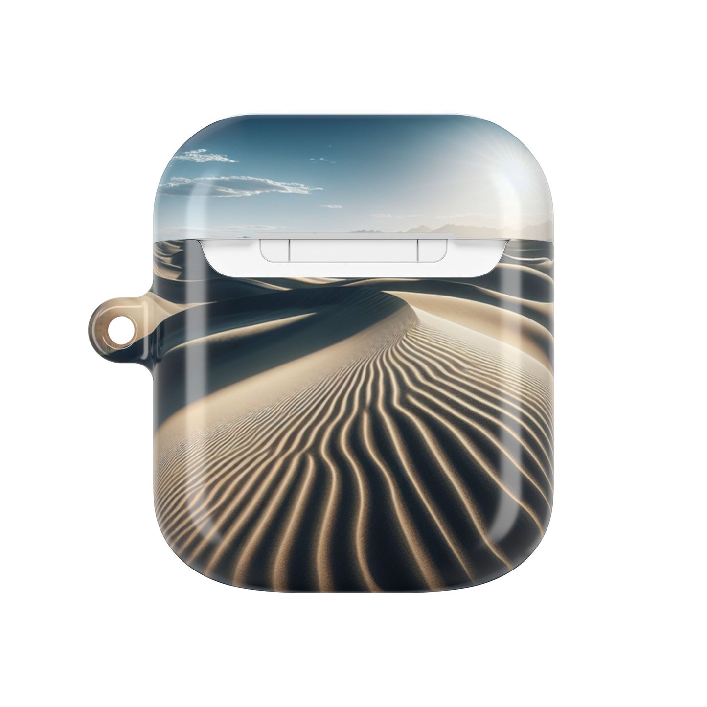 Desert Dunes AirPod Case - Nature Inspired, Unique Tech Accessory for Music Lovers, Gift for Travelers, Stylish Earbud Cover