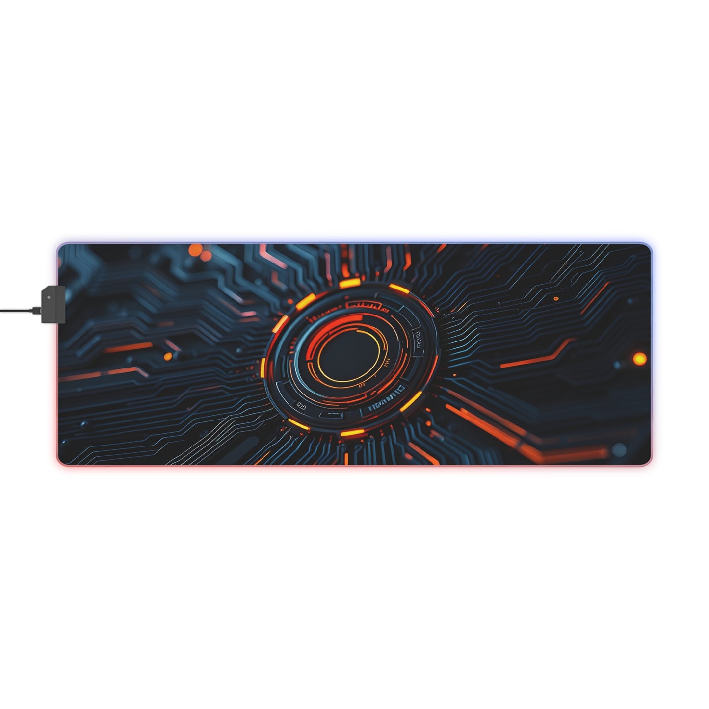 Gaming Mouse Pad with Abstract Cyber Design