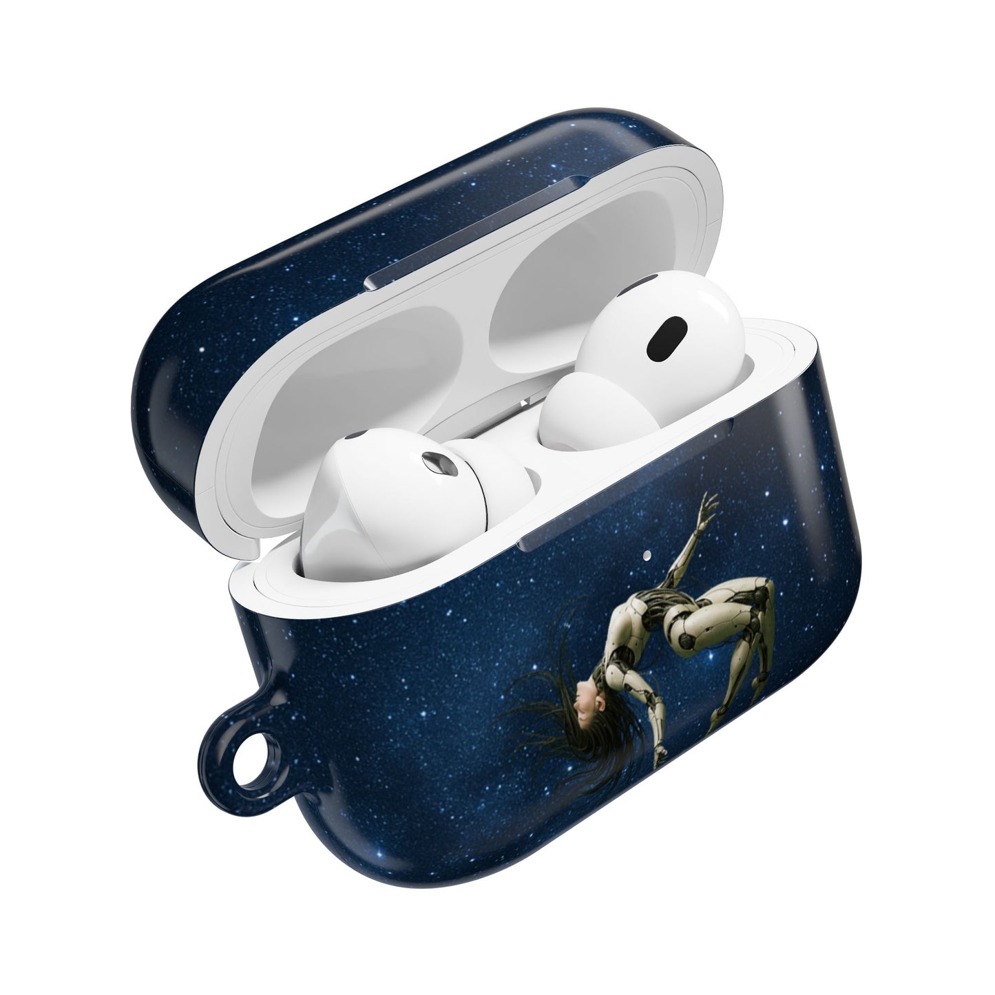 Cosmic AirPod Case, Galaxy Phone Accessory, Unique Gift for Music Lovers, Astronaut Design, Starry Night Protection