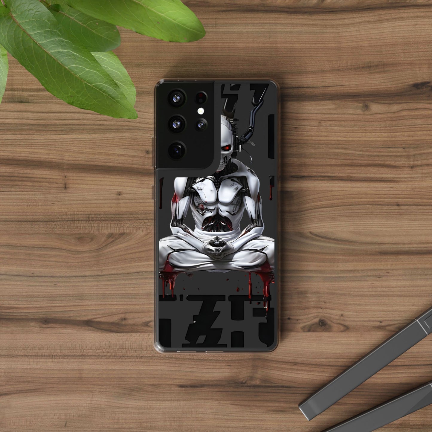 Clear Phone Cases with Cyber Design