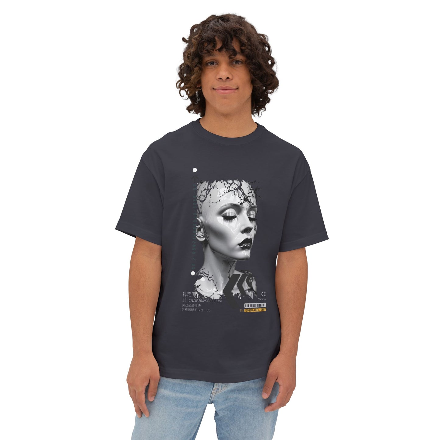 Chic Graphic Tee, Unisex Streetwear, Trendy Oversized Shirt, Modern Art T-Shirt, Casual Wear for Everyday Style