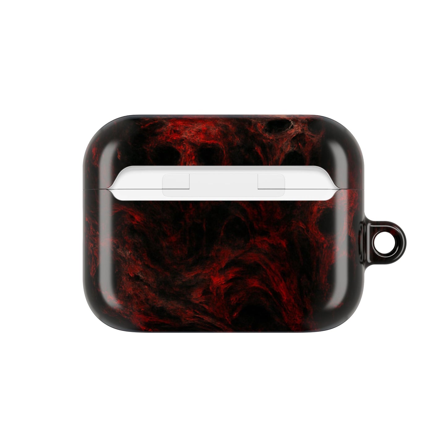 Stylish AirPod Cases with a Bold Red Marble Design, Unique Accessories for Music Lovers, Perfect Gift for Teens, Great for Holidays