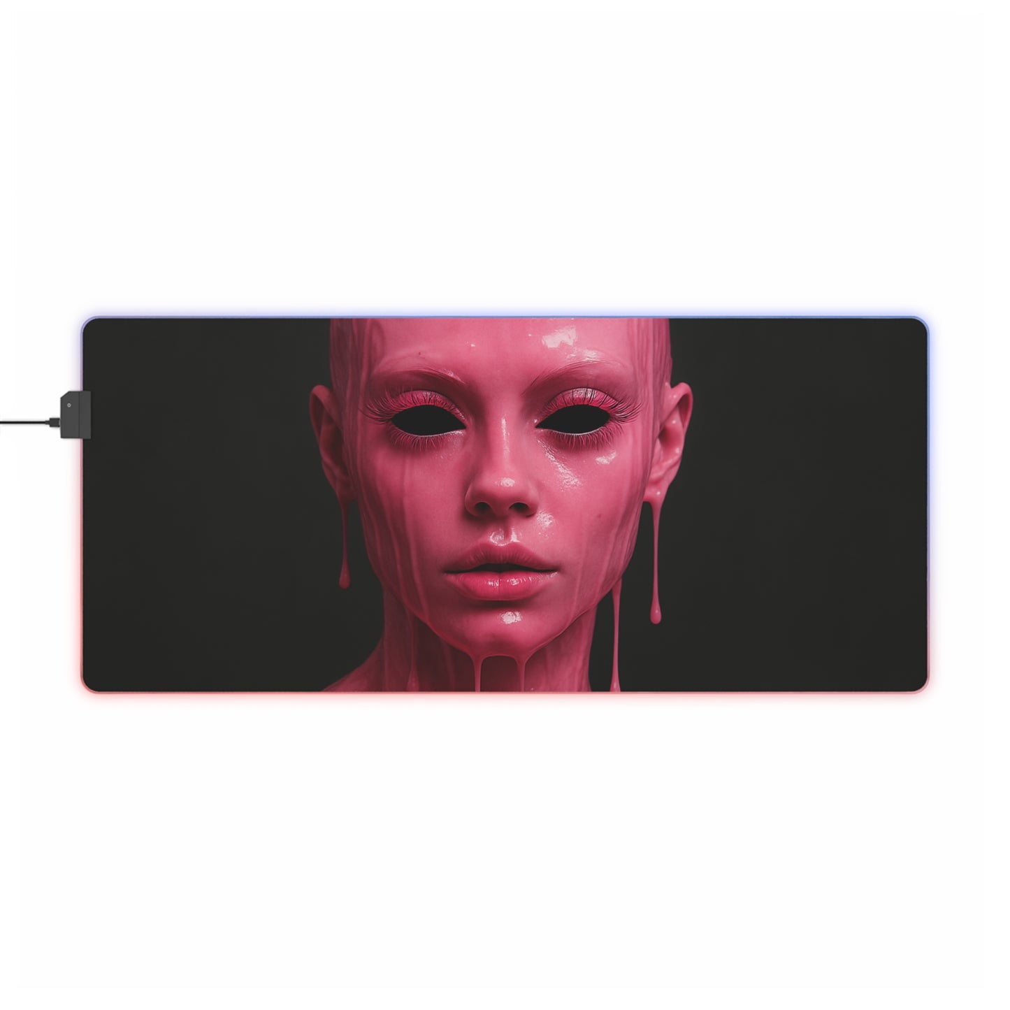 Illuminated Gaming Mouse Pad, LED Desk Mat, Cool Gamer Accessories, RGB Mousepad, Unique Gaming Gifts, Cyberpunk Decoration