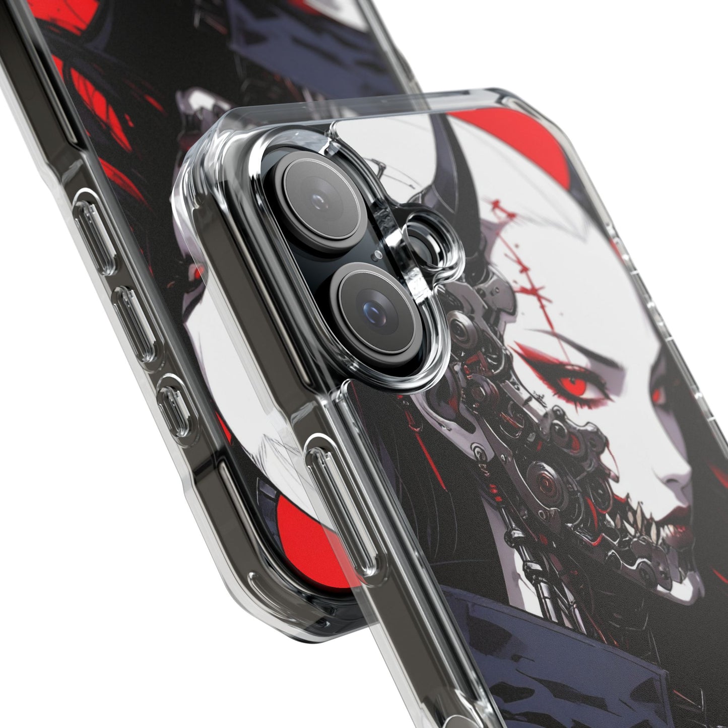 Magnetic Impact Phone Case, Anime Art Phone Cover, Goth Accessories for Her, Gift for Tech Lovers, Unique Phone Protection