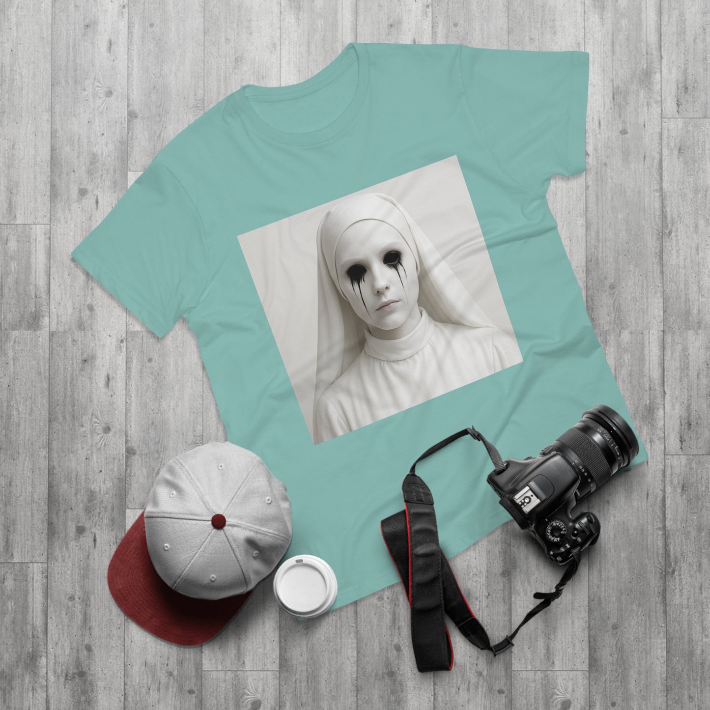 Spooky Art Tee, Unisex Graphic T-shirt, Halloween Costume, Horror Aesthetic Shirt, Creepy Vintage Look Top