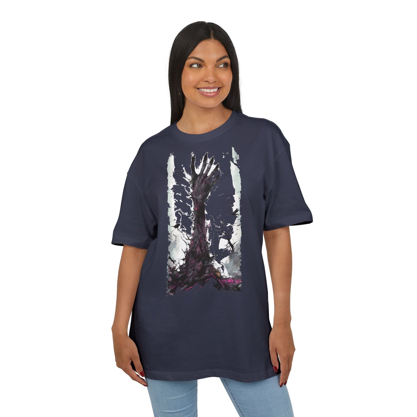 Artistic Oversized Unisex Tee, Graphic Tee, Casual Wear, Streetwear Style, Gift for Art Lovers, Unique T-Shirt Design