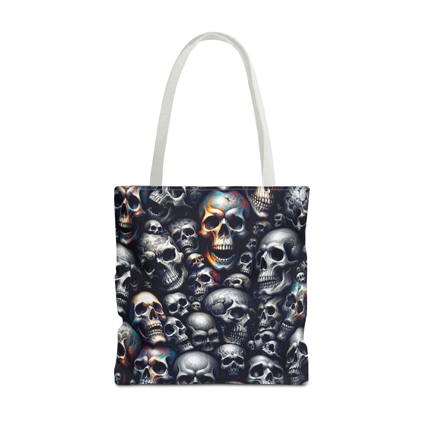 Gothic Skull Tote Bag | Gift for Halloween, Alternative Fashion, Edgy Eco-Friendly Bag, Casual Everyday Use