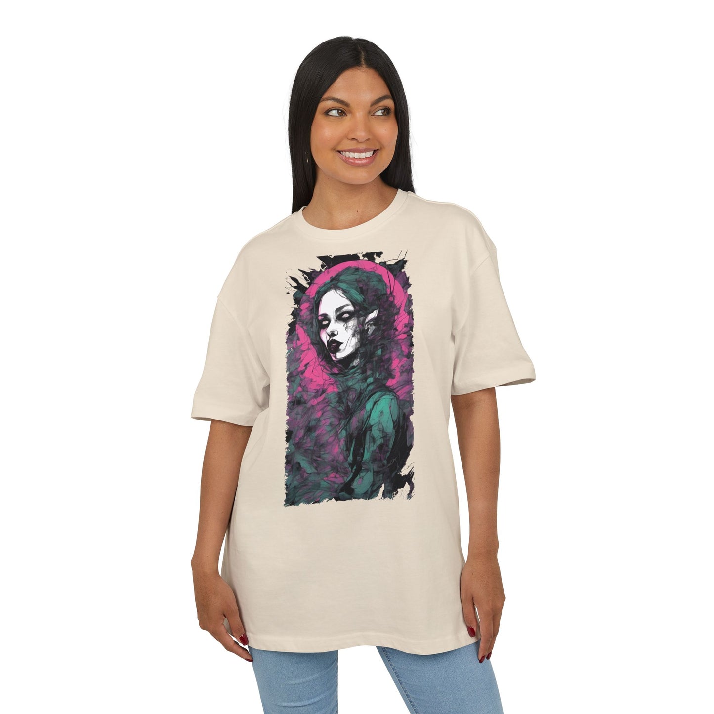 Artistic Heavy Oversize Tee, Vintage Style Shirt, Trendy Graphic Tee, Casual Streetwear, Unique Alternative Apparel