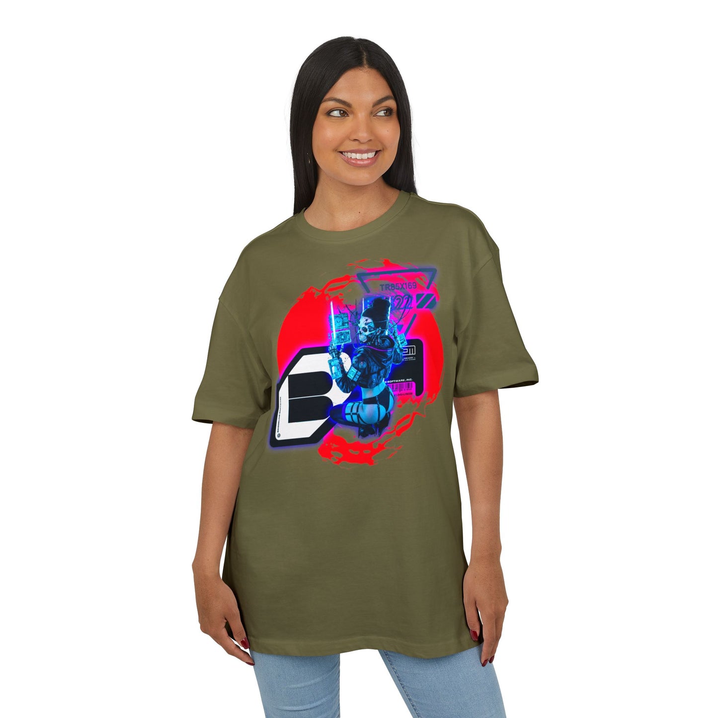 Vibrant Graphic Unisex Oversize Tee | Streetwear Style T-Shirt, Cool Casual Wear, Unique Gift, Festival Attire, Creative Design
