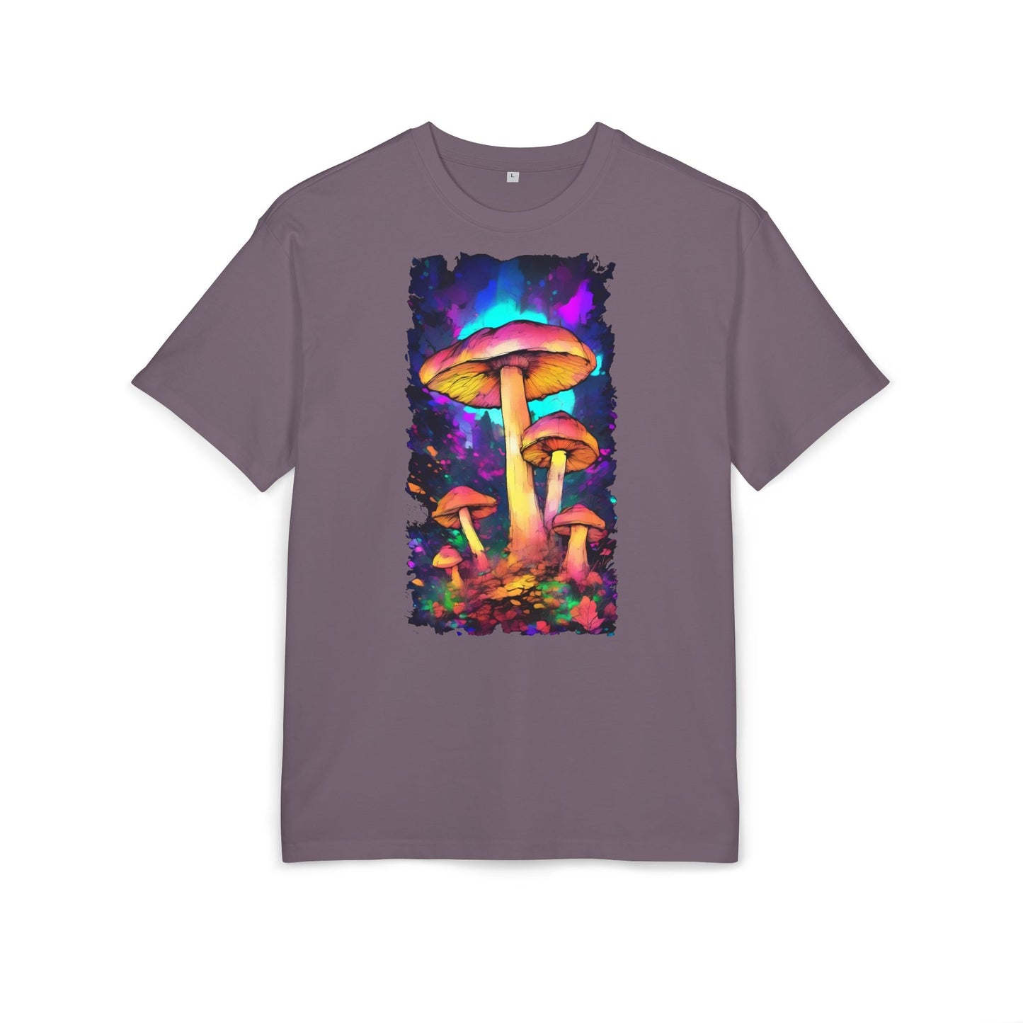 Psychedelic Mushroom Oversize Tee, Unisex Graphic Tee, Casual Summer Shirt, Gift for Nature Lovers, Festival Fashion