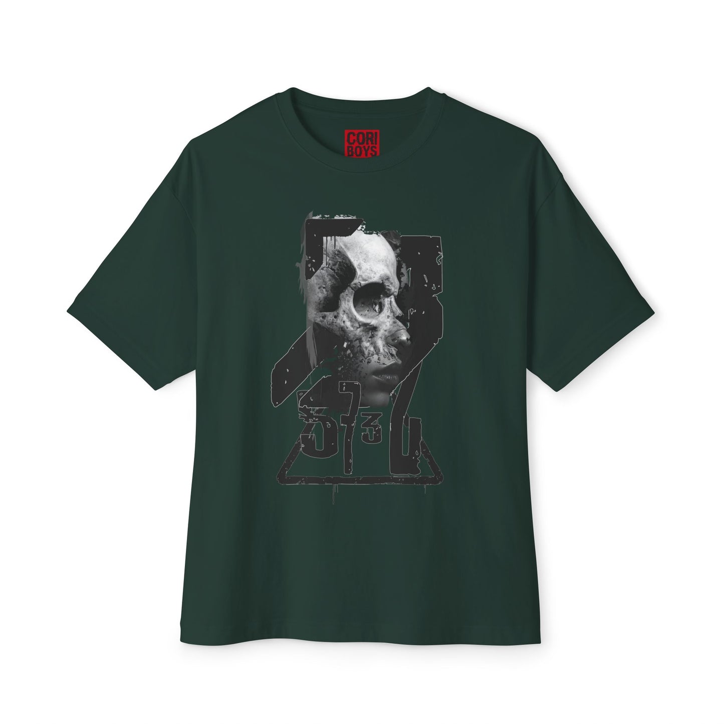 Edgy Graphic Tee, Unisex Oversized Boxy Tee, Goth Fashion Shirt, Casual Streetwear Top, Grunge Style Tee, Perfect Gift for Halloween