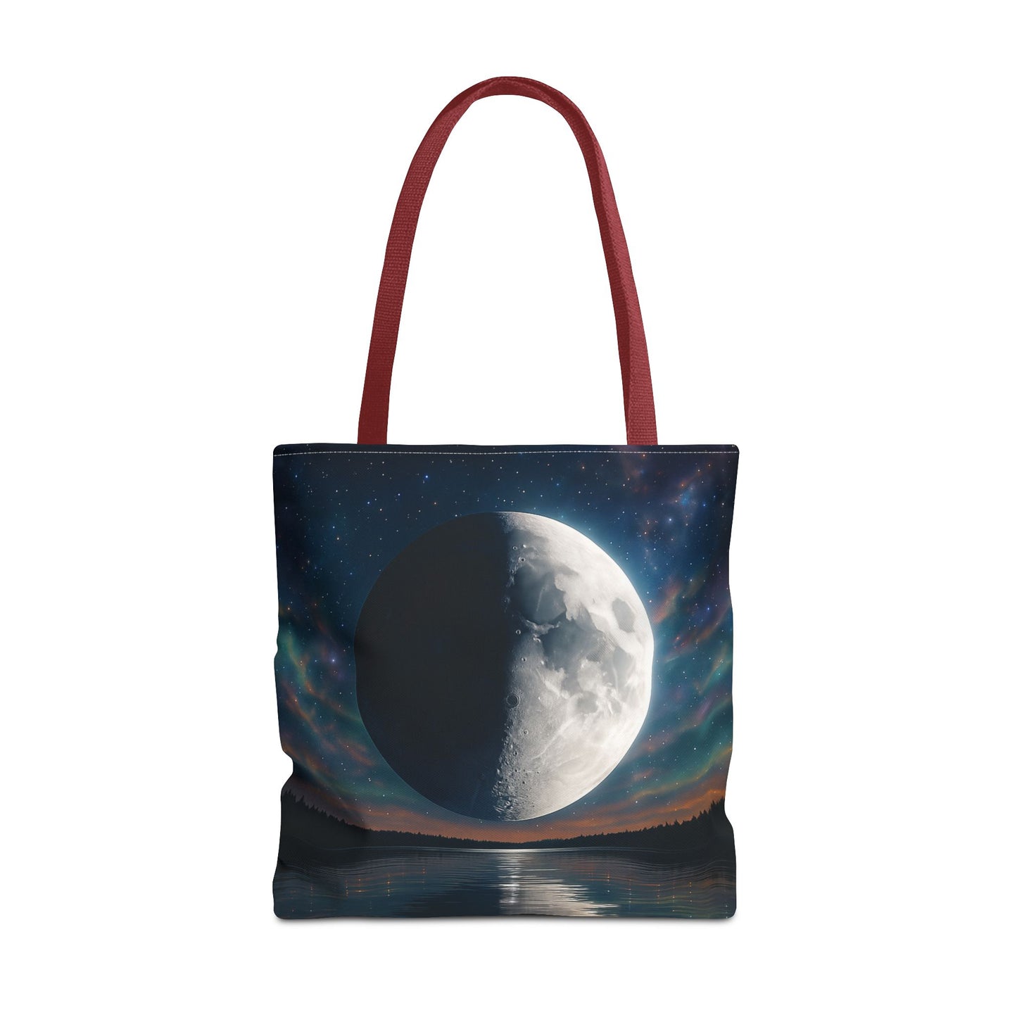 Lunar Dreams Tote Bag, Cosmic Canvas Bag, Astrology Gift, Celestial Purse, Boho Moon Tote, Night Sky Shopping Bag