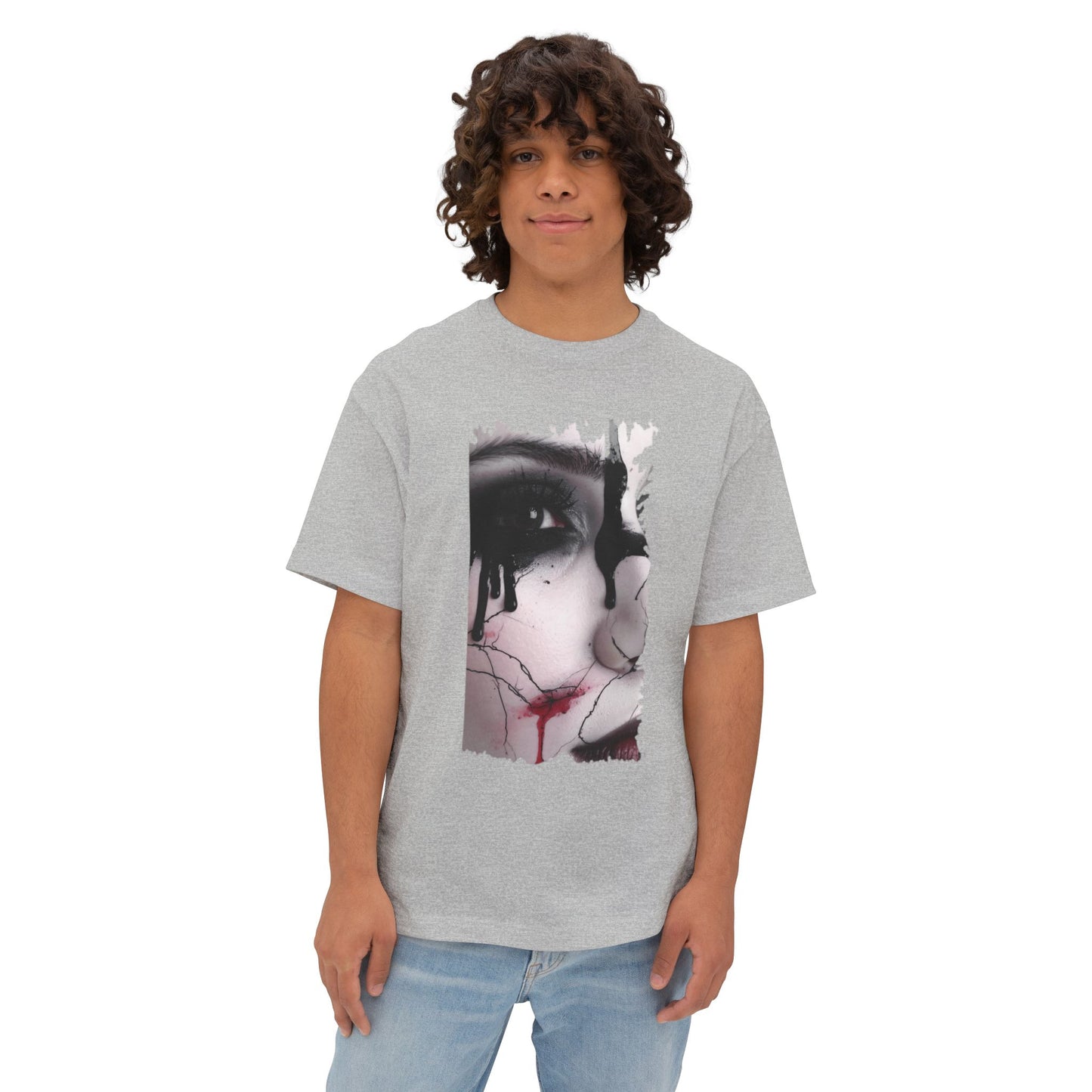 Artistic Oversized Tee - Unique Graphic T-shirt for Art Lovers, Comfortable Fashion, Trendy Unisex Wear, Perfect for Gifting, Casual Style