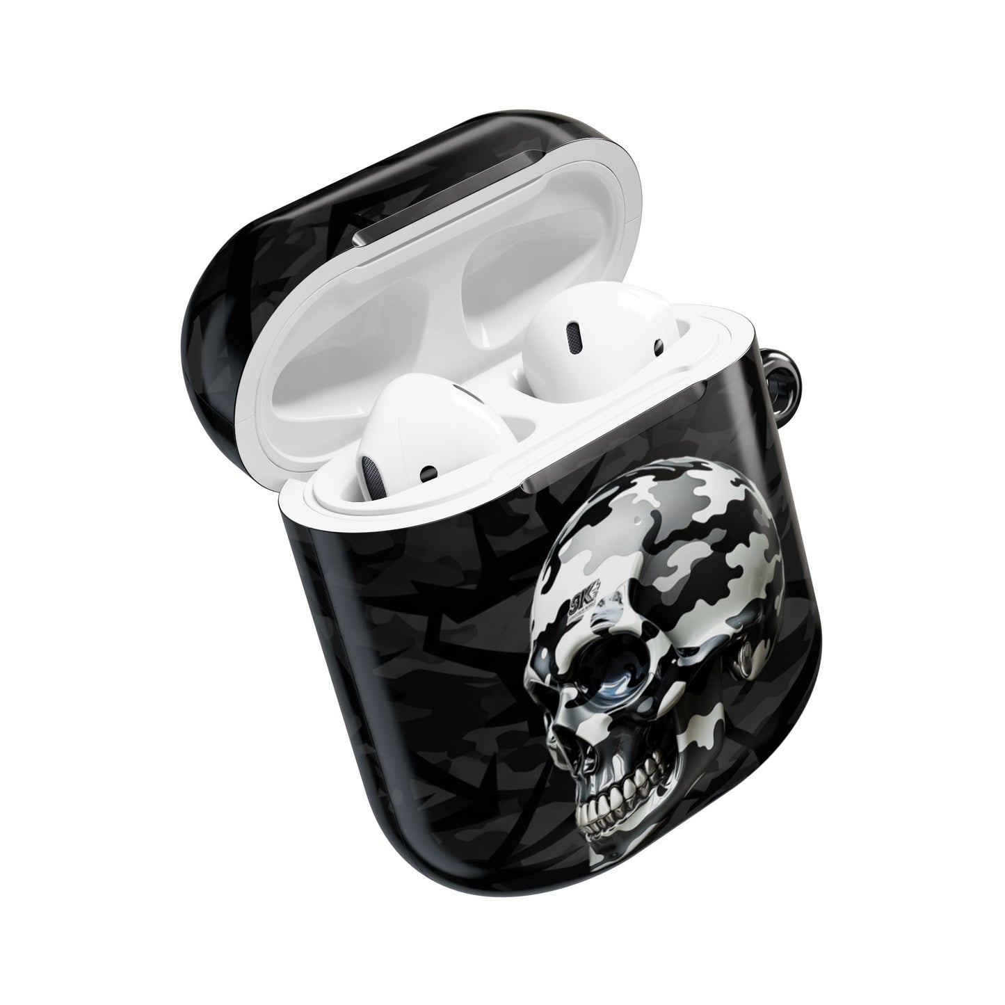 Edgy Skull AirPod Case | Unique Headphone Accessories | Gift for Music Lovers, Tech Enthusiasts, Birthdays, Holidays, Halloween