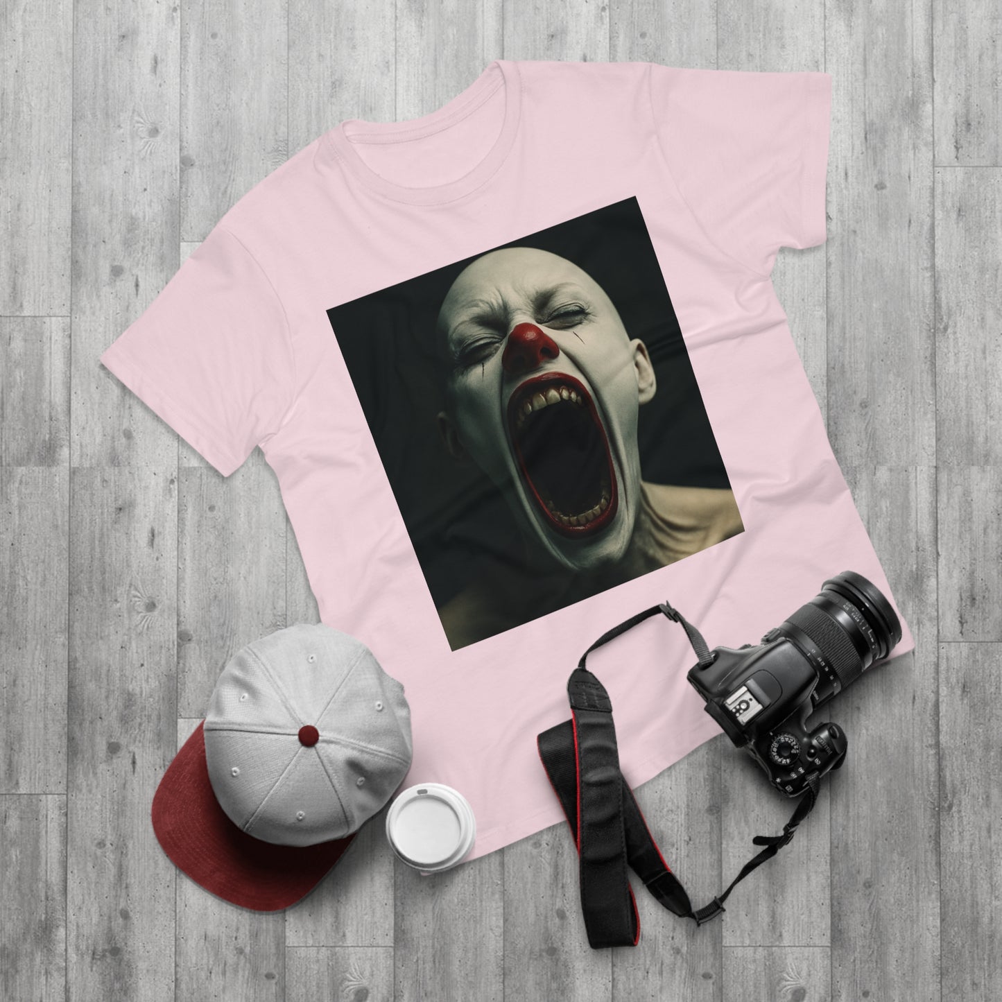 Creepy Clown Graphic T-Shirt, Scary Shirt for Halloween, Horror Movie Fans, Unique Gift for Him, Unisex Casual Wear
