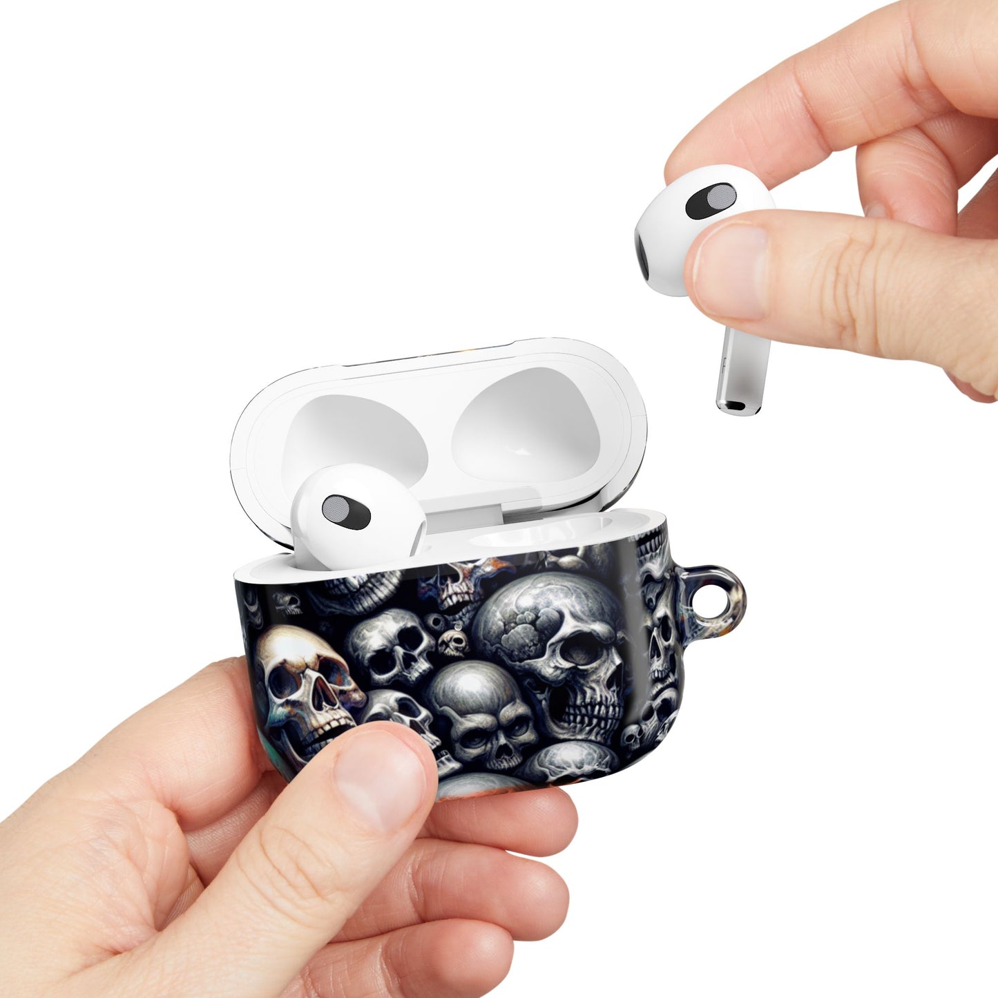 Gothic Skull AirPod Cases - Edgy Accessories for Music Lovers, Unique Gift for Teens, Halloween, Gothic Style, Skull Designs