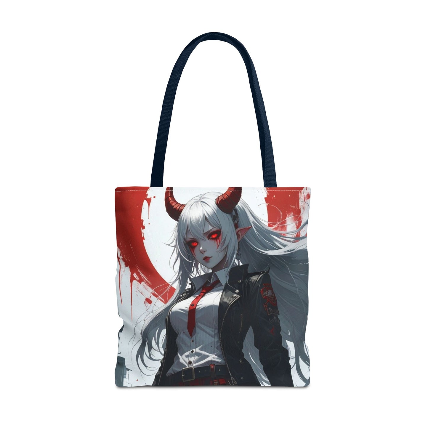 Gothic Anime Tote Bag | Stylish AOP Design | Perfect for Shopping, Gifts, Casual Use, Halloween, Cosplay