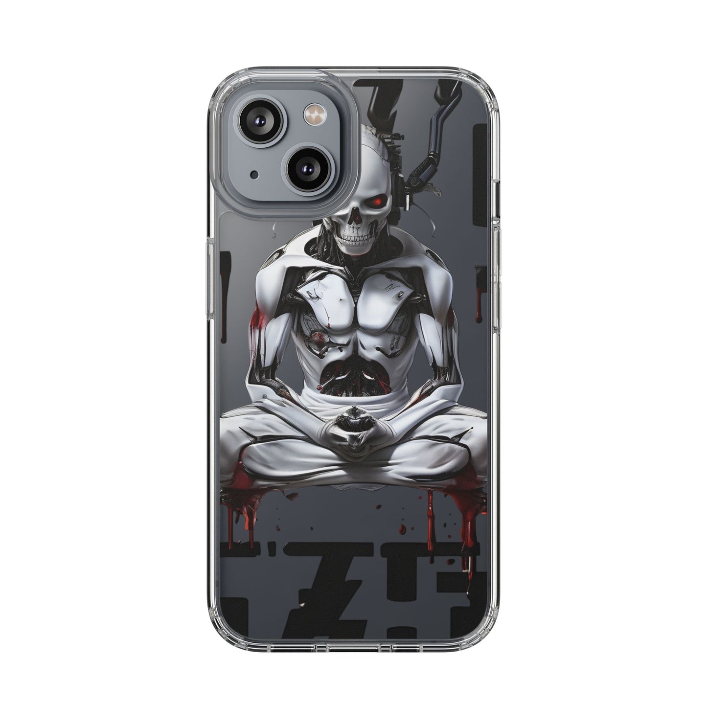 Clear Phone Cases with Cyber Design