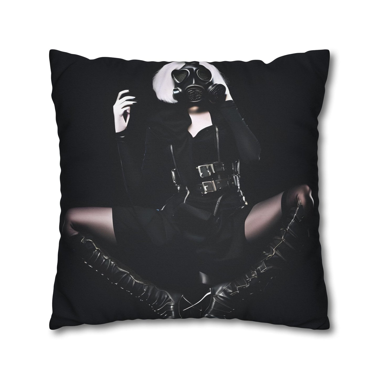 Gothic Glam Pillows, Square Cushion Covers, Elegant Home Decor, Statement Throw, Dark Aesthetic Gifts, Modern Bedroom Accent